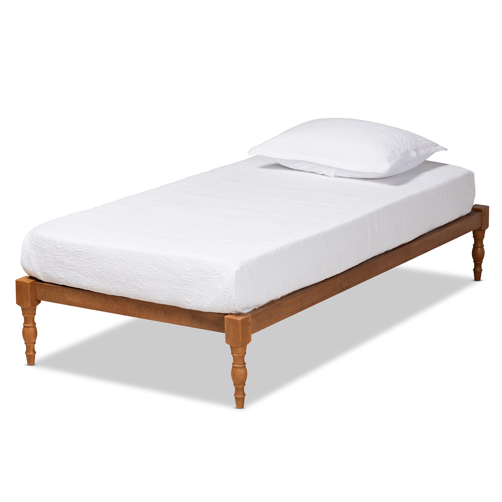 Iseline Modern and Contemporary Finished Wood Platform Bed