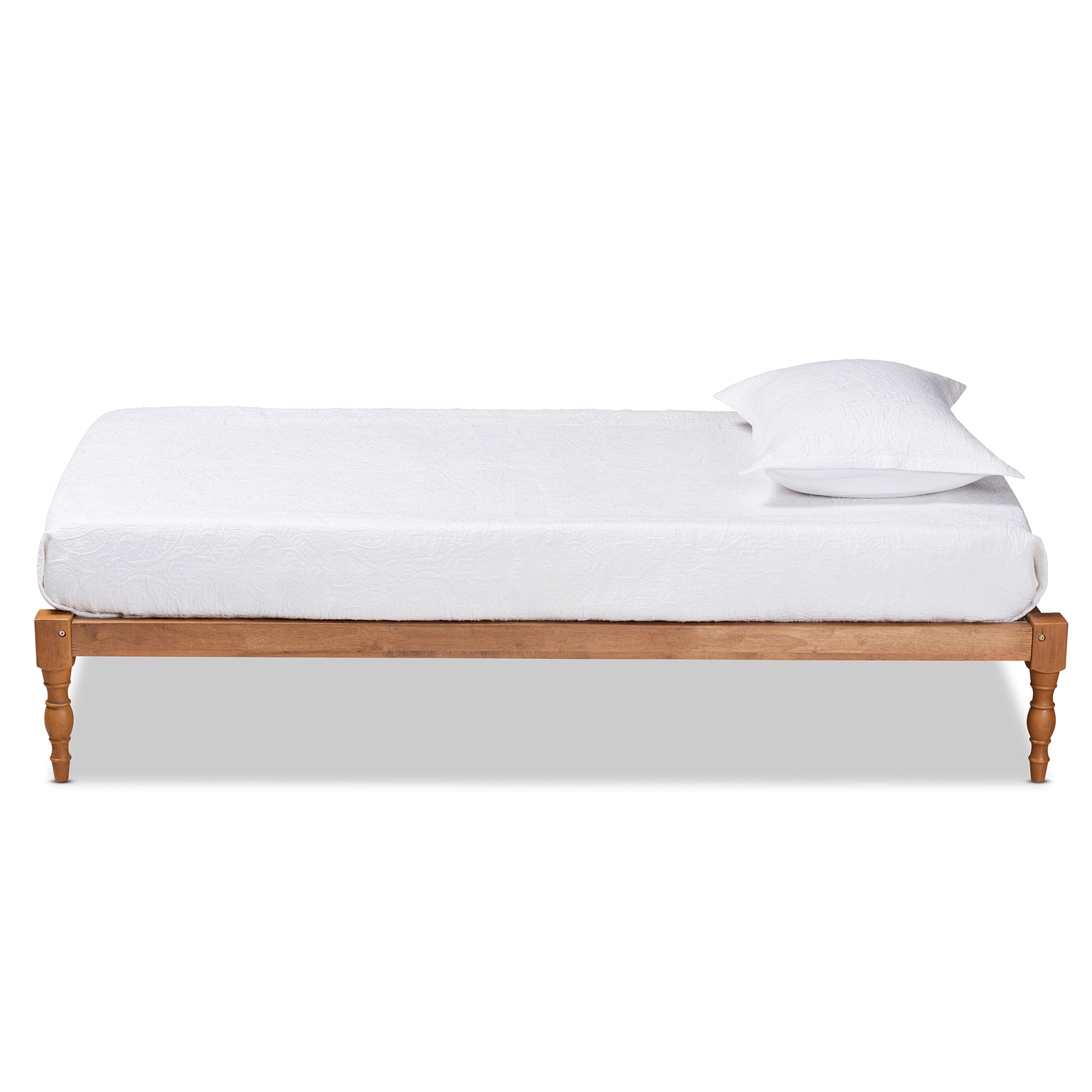 Iseline Modern and Contemporary Finished Wood Platform Bed