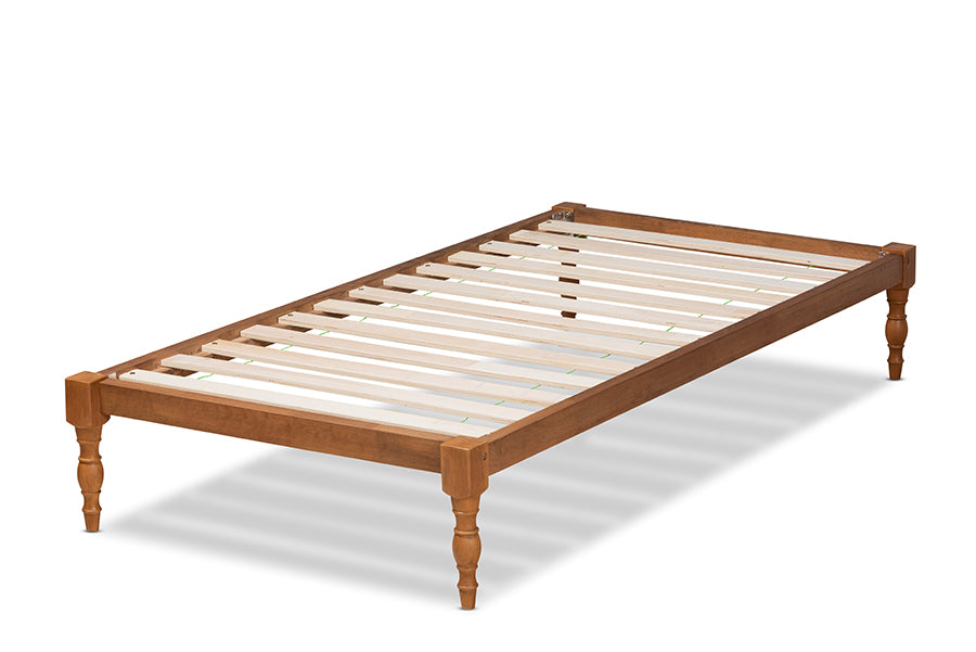 Iseline Modern and Contemporary Finished Wood Platform Bed