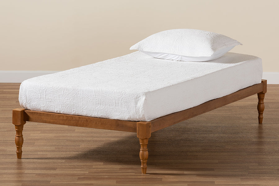 Iseline Modern and Contemporary Finished Wood Platform Bed