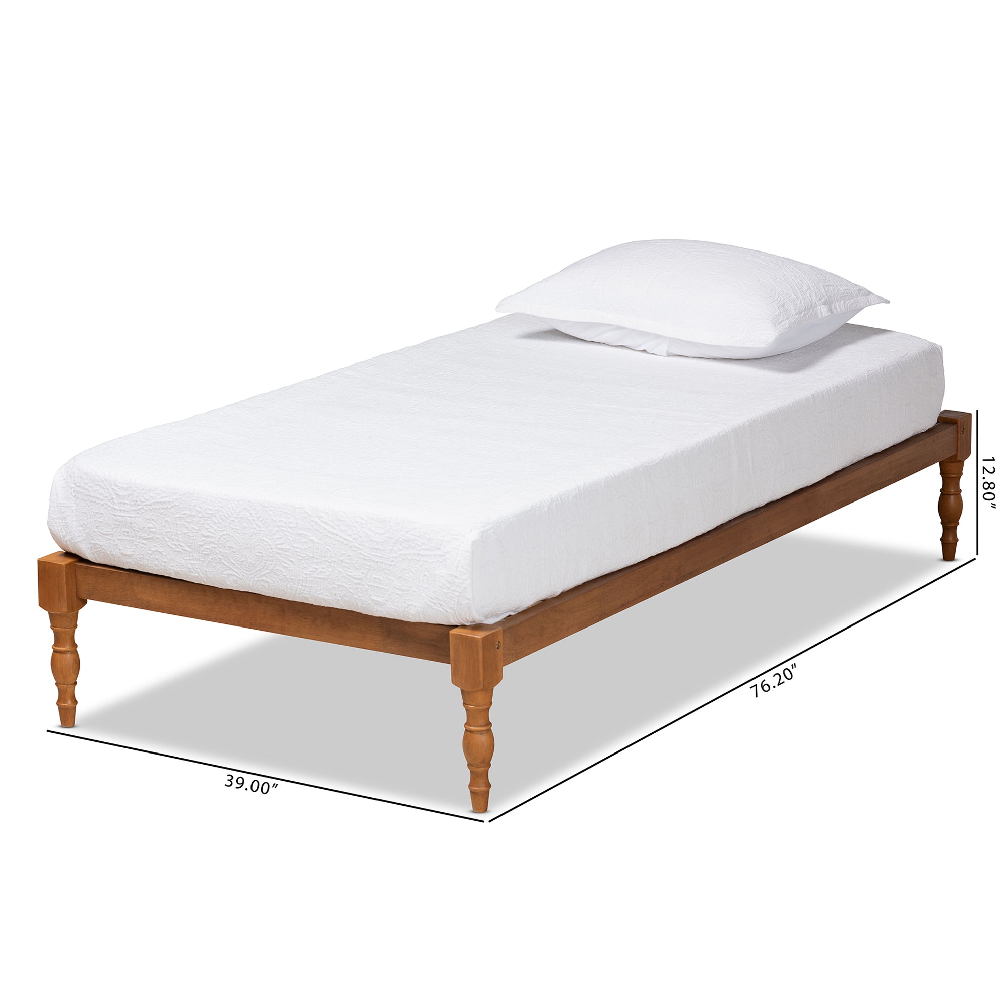 Iseline Modern and Contemporary Finished Wood Platform Bed