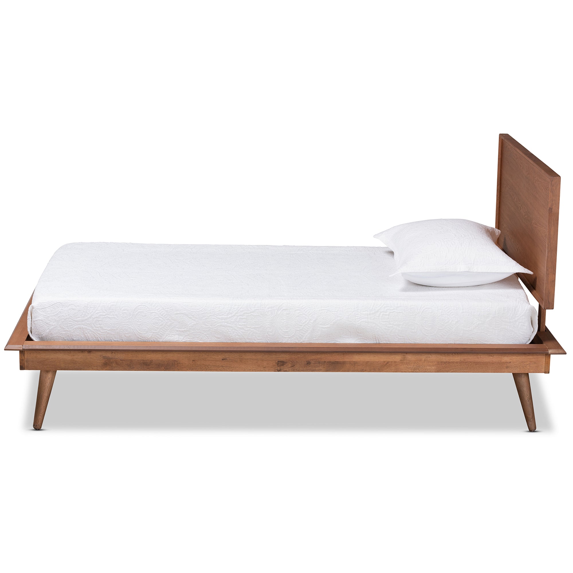 Karine Mid-Century Modern Finished Wood Platform Bed