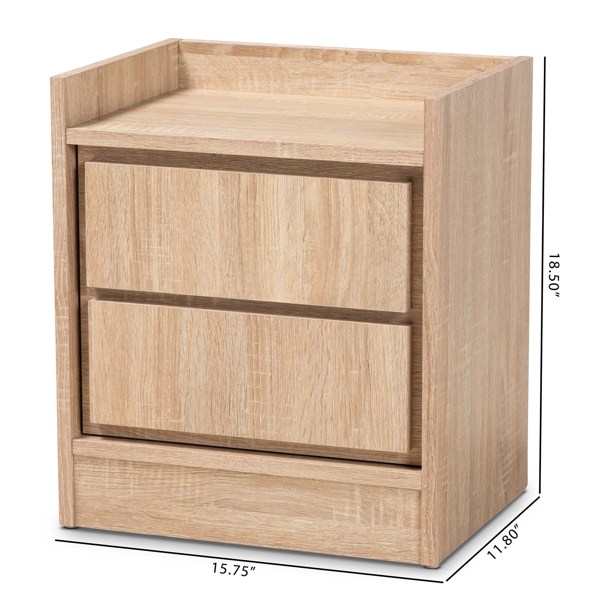Hale Modern and Contemporary Finished Wood 1-Door Nightstand