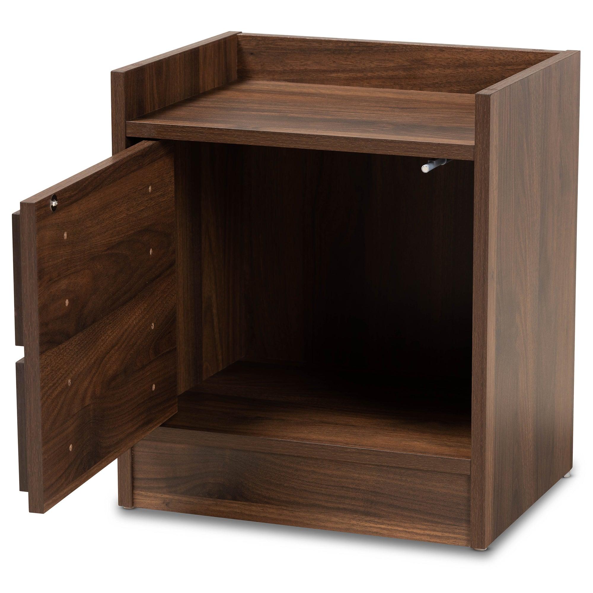 Hale Modern and Contemporary Finished Wood 1-Door Nightstand