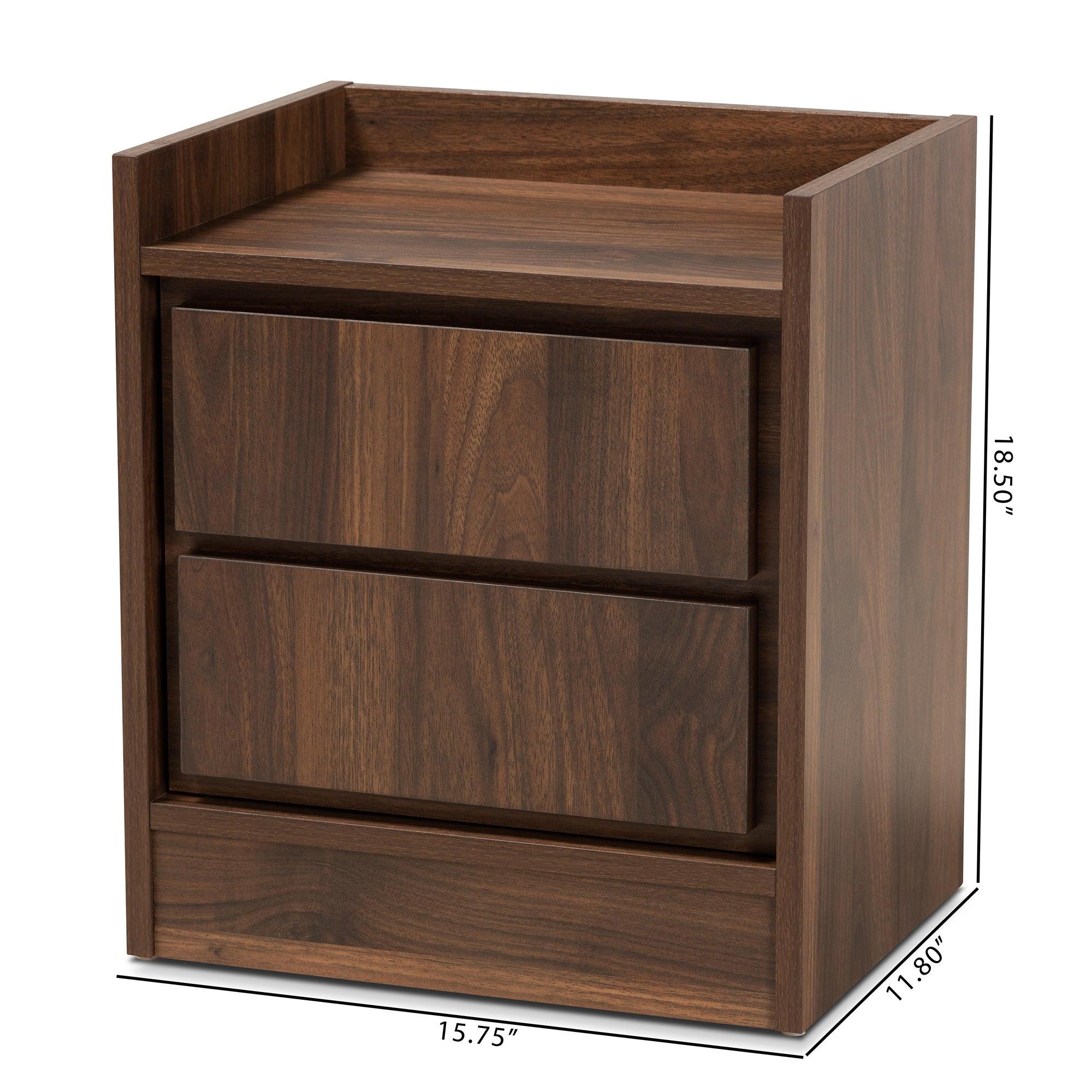 Hale Modern and Contemporary Finished Wood 1-Door Nightstand