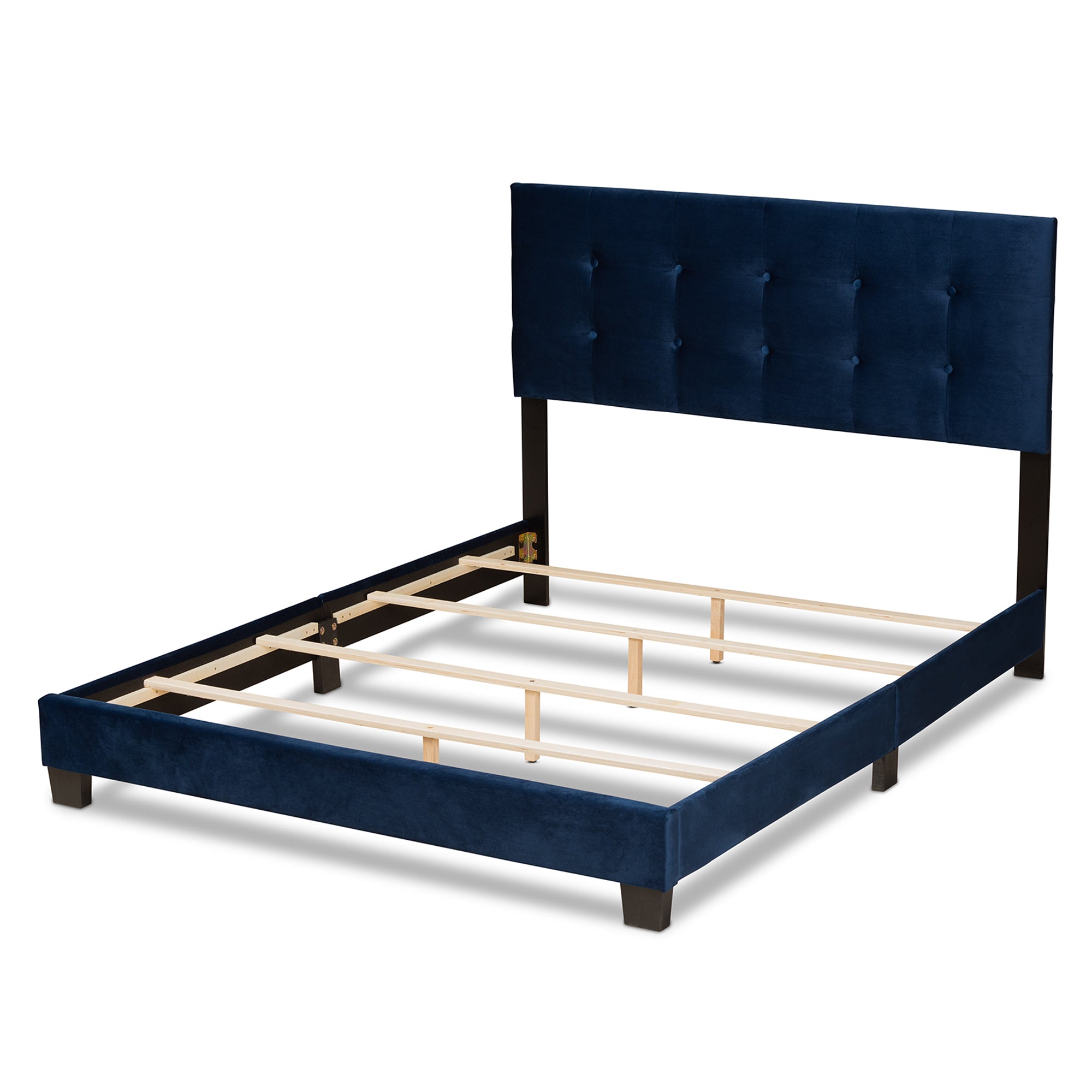 Caprice Modern and Contemporary Glam Velvet Fabric Upholstered Panel Bed