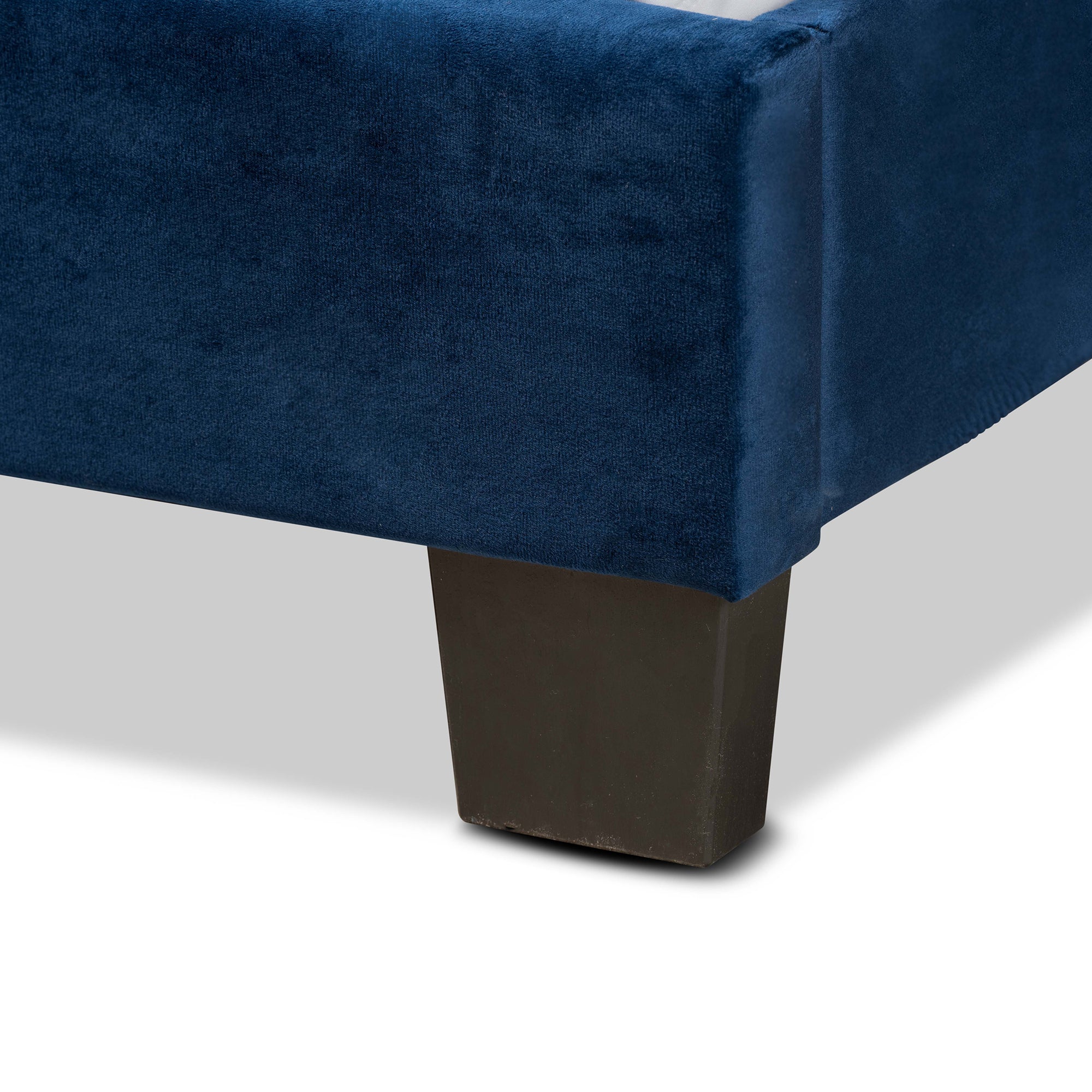 Caprice Modern and Contemporary Glam Velvet Fabric Upholstered Panel Bed