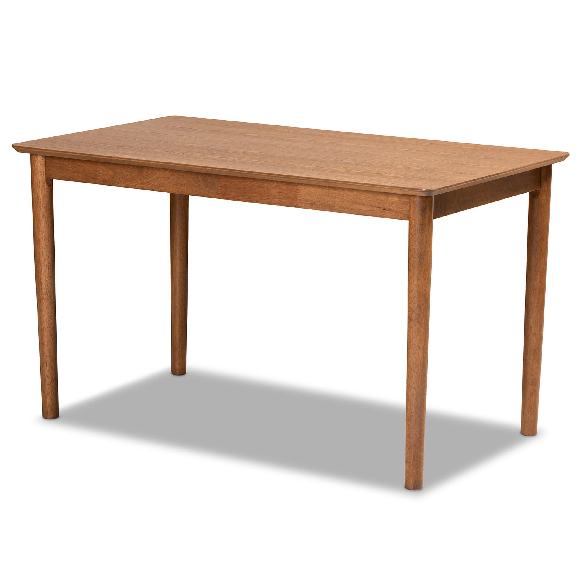 Riordan Mid-Century Modern Fabric Upholstered and Finished Wood 5-Piece Dining Nook Set