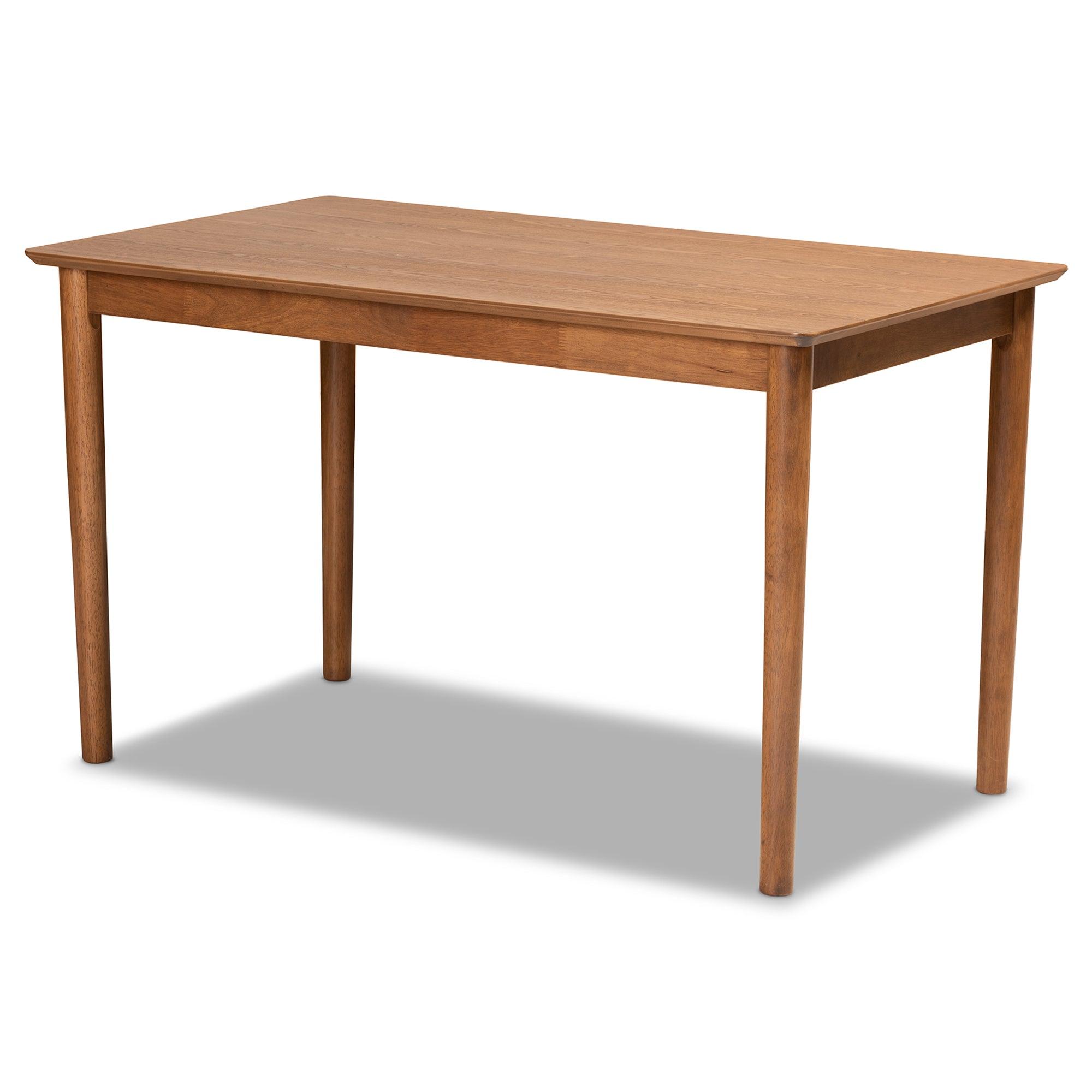 Riordan Mid-Century Modern Fabric Upholstered and Finished Wood 4-Piece Dining Nook Set