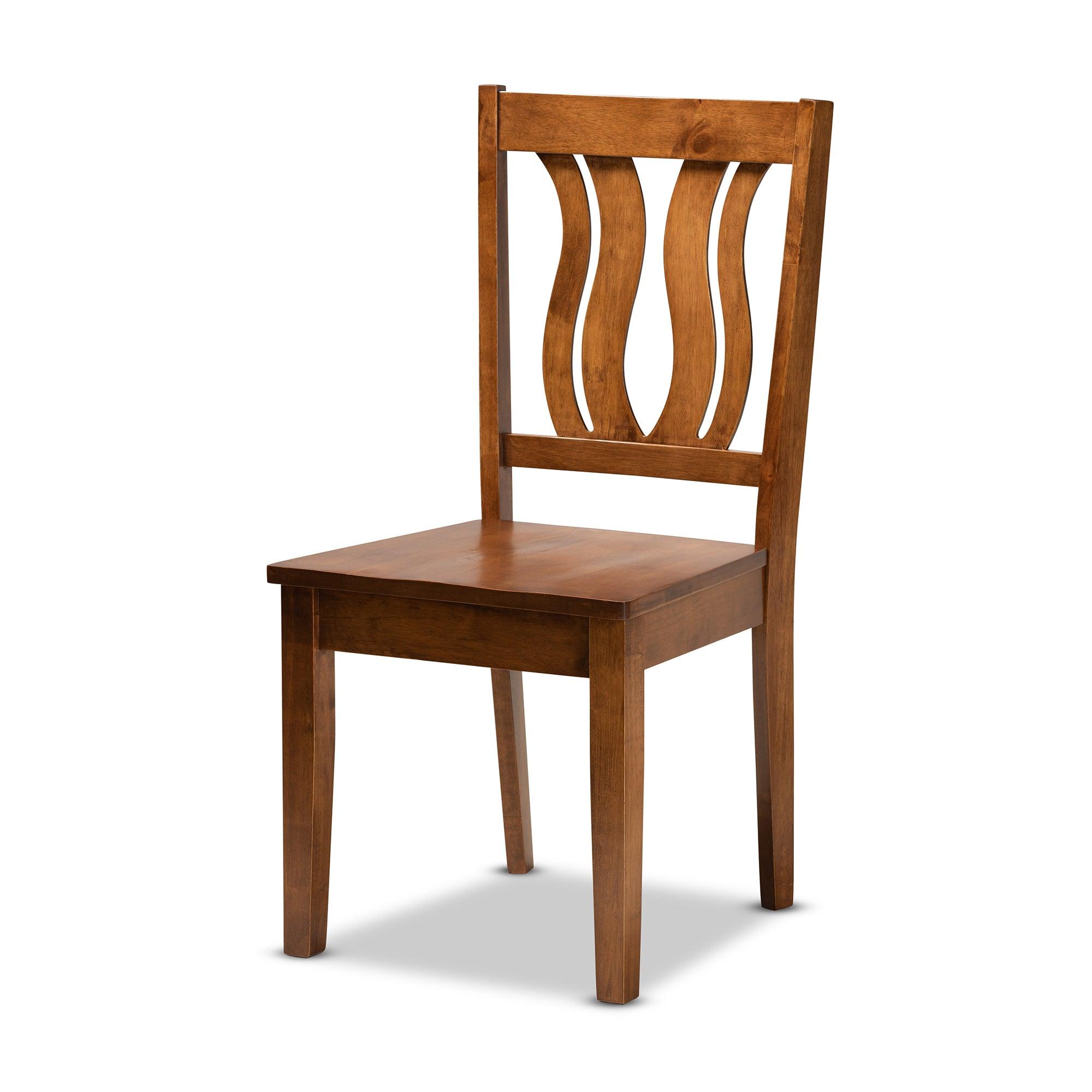 Elodia Modern and Contemporary Transitional Finished Wood 5-Piece Dining Set