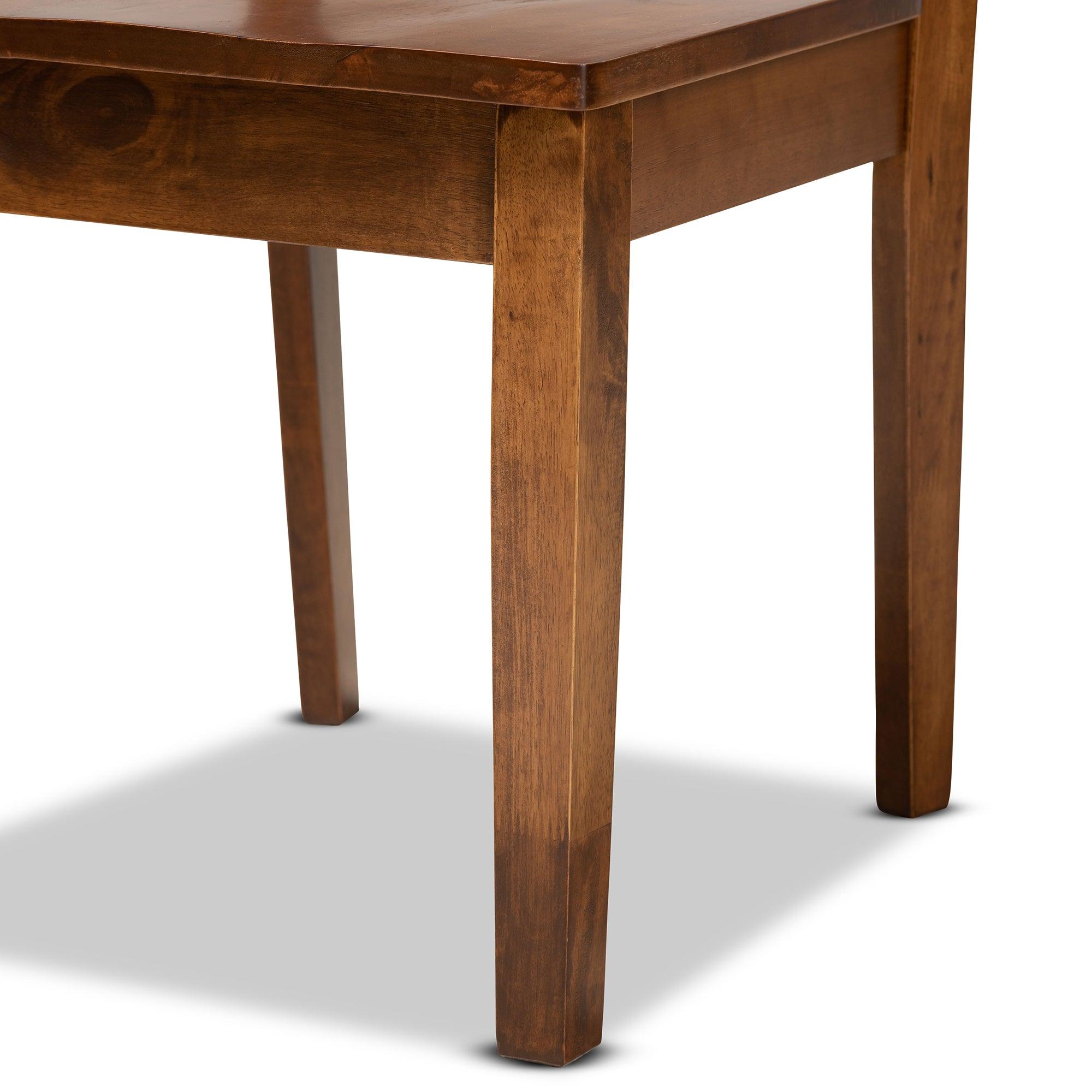 Elodia Modern and Contemporary Transitional Finished Wood 5-Piece Dining Set