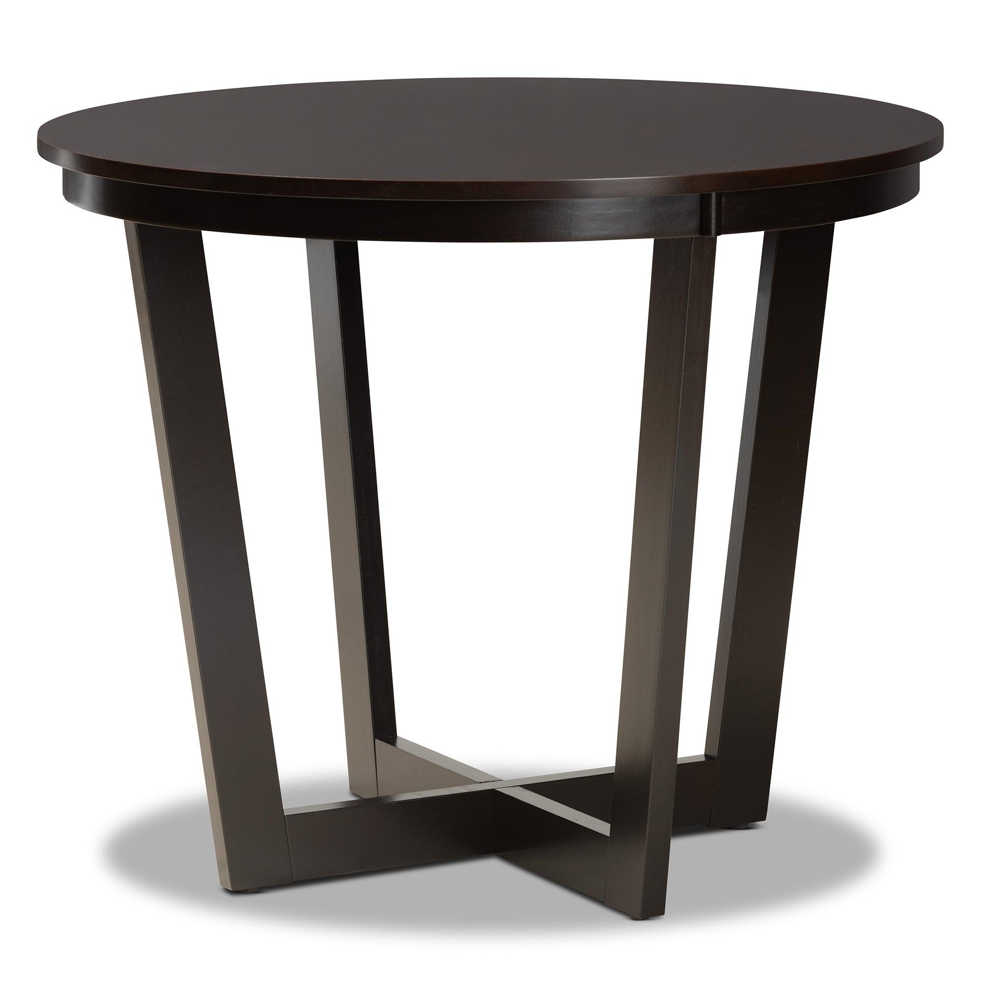 Salida Modern and Contemporary Transitional Two-Tone and Finished Wood 5-Piece Dining Set
