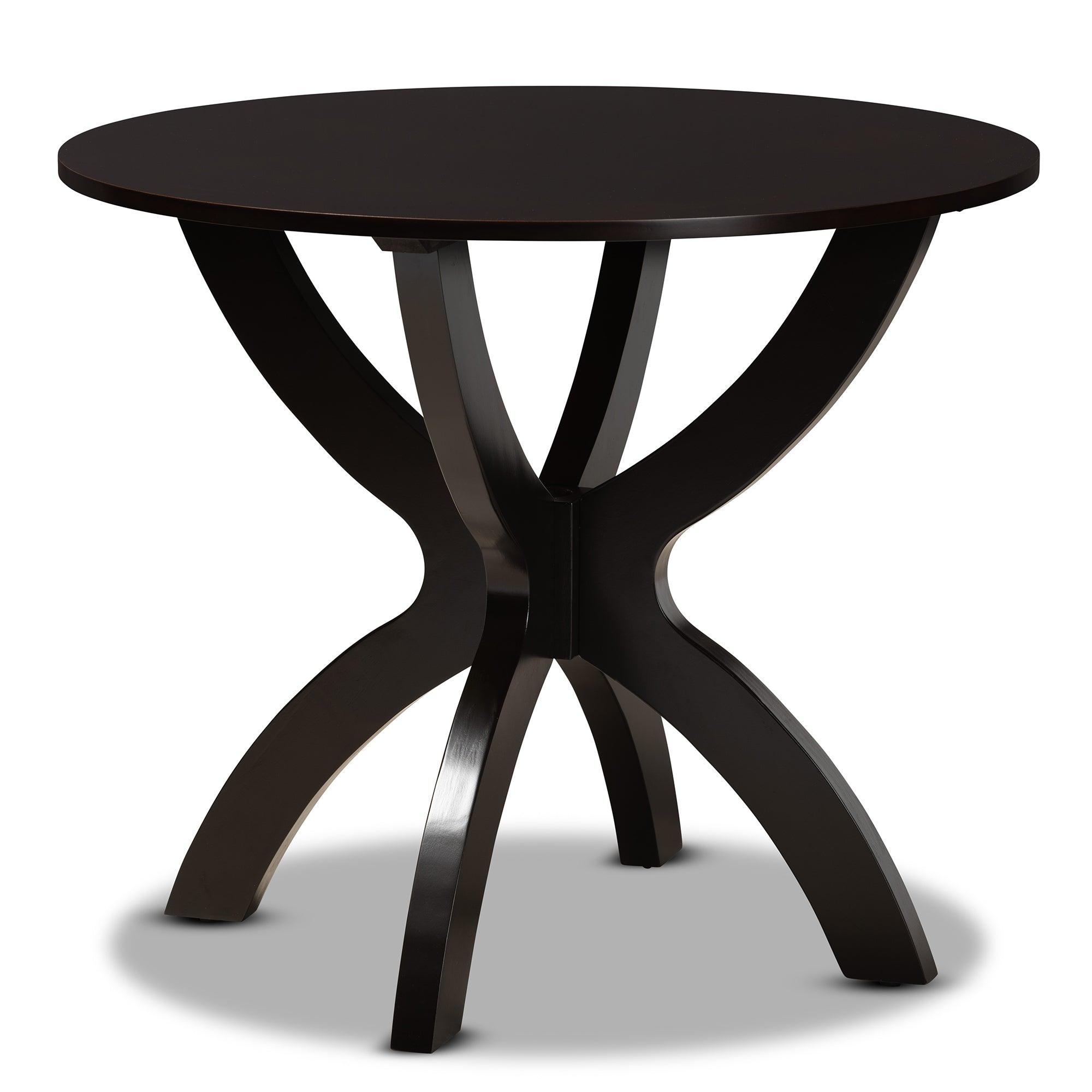 Wanda Modern and Contemporary Transitional Two-Tone and Finished Wood 5-Piece Dining Set