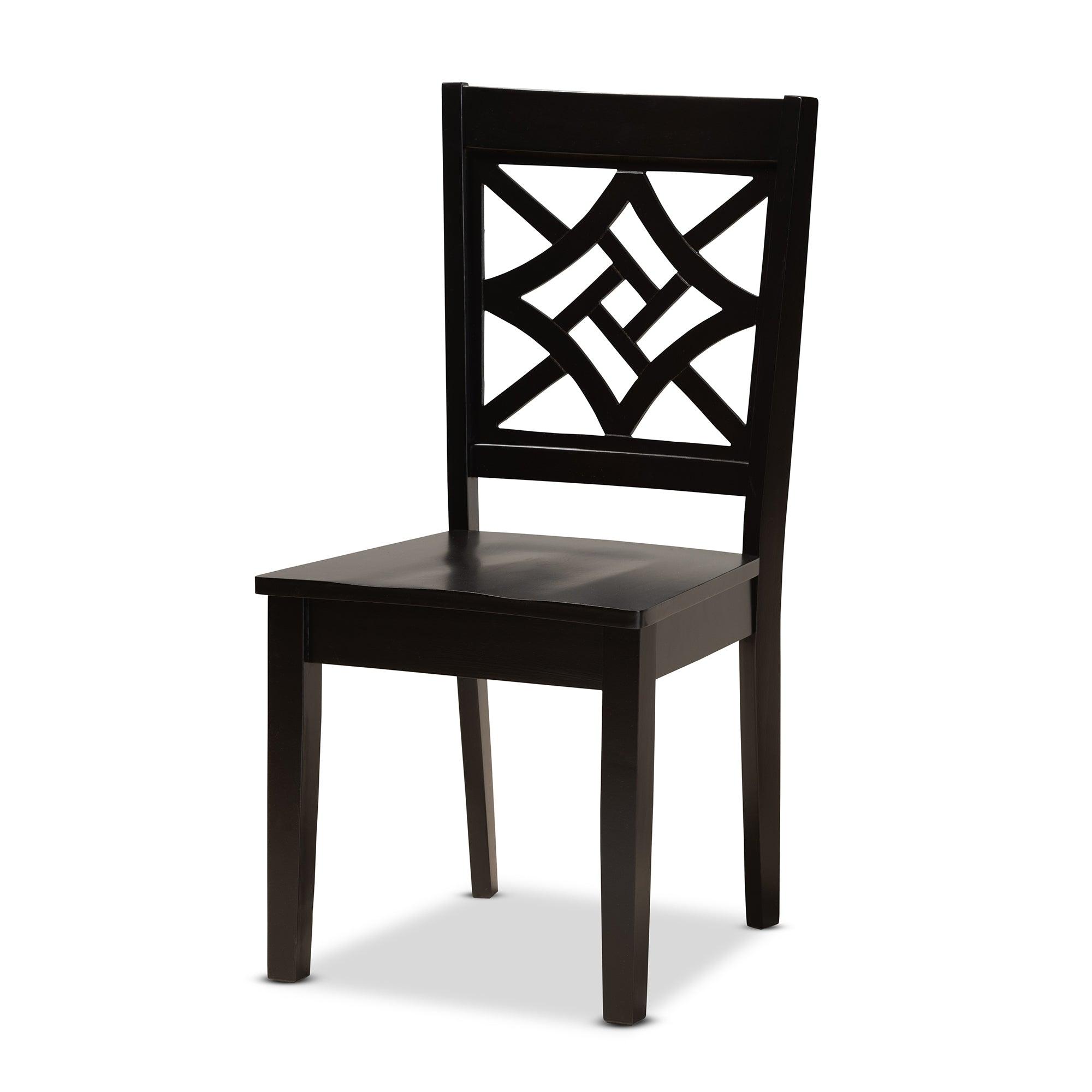 Rava Modern and Contemporary Finished Wood 5-Piece Dining Set