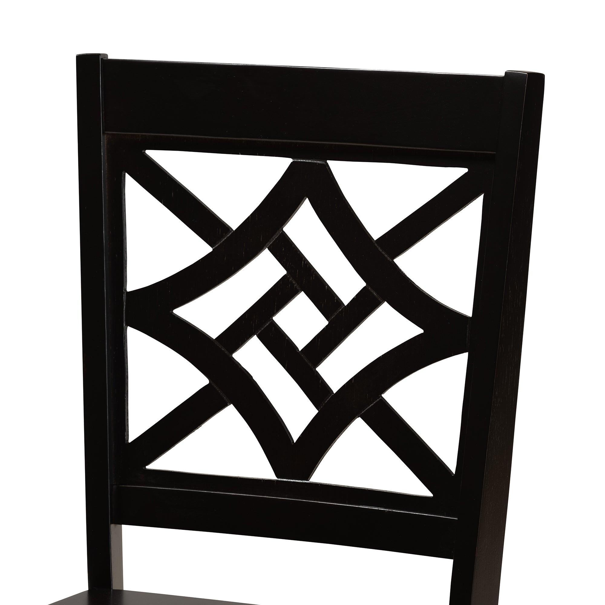 Rava Modern and Contemporary Finished Wood 5-Piece Dining Set
