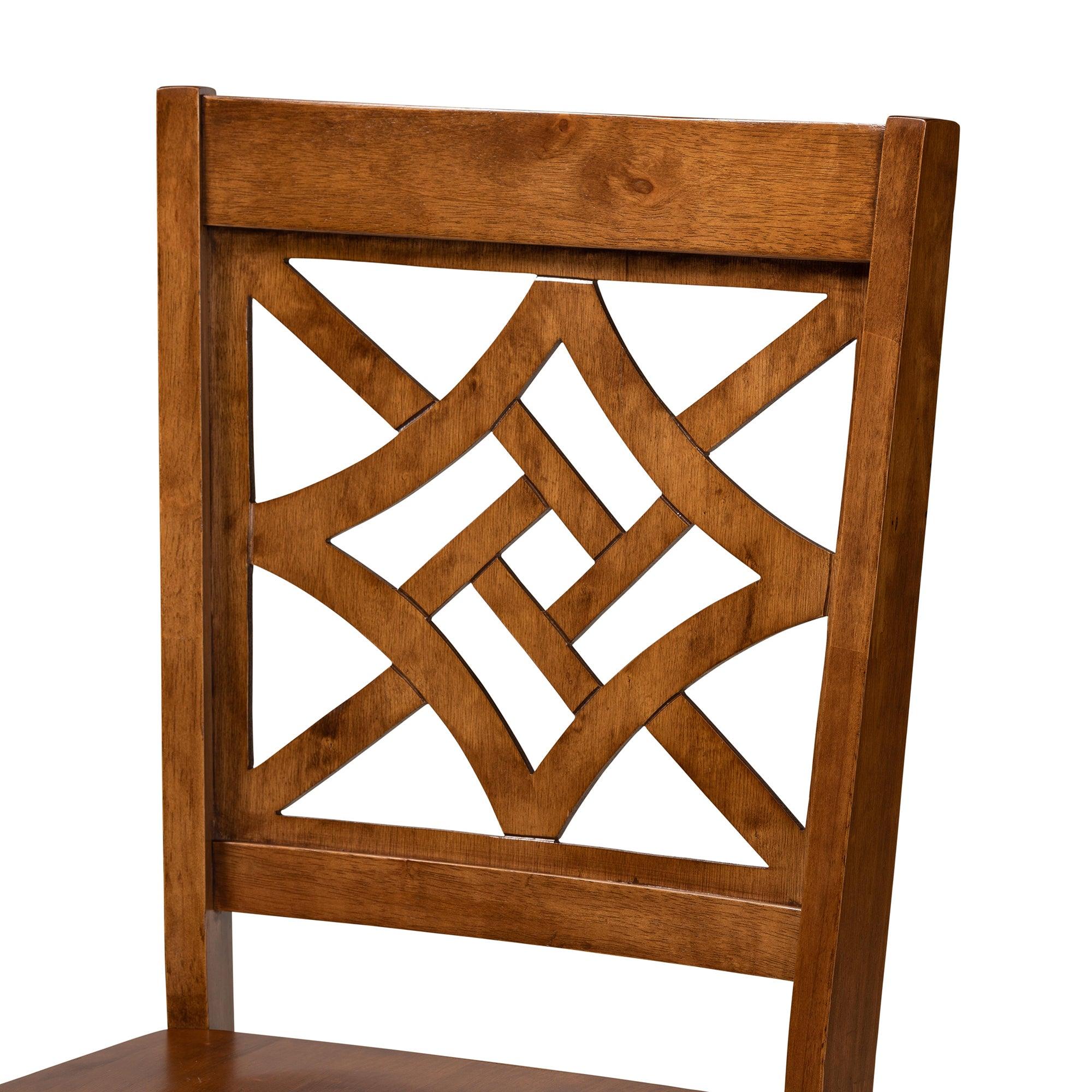 Rava Modern and Contemporary Finished Wood 5-Piece Dining Set