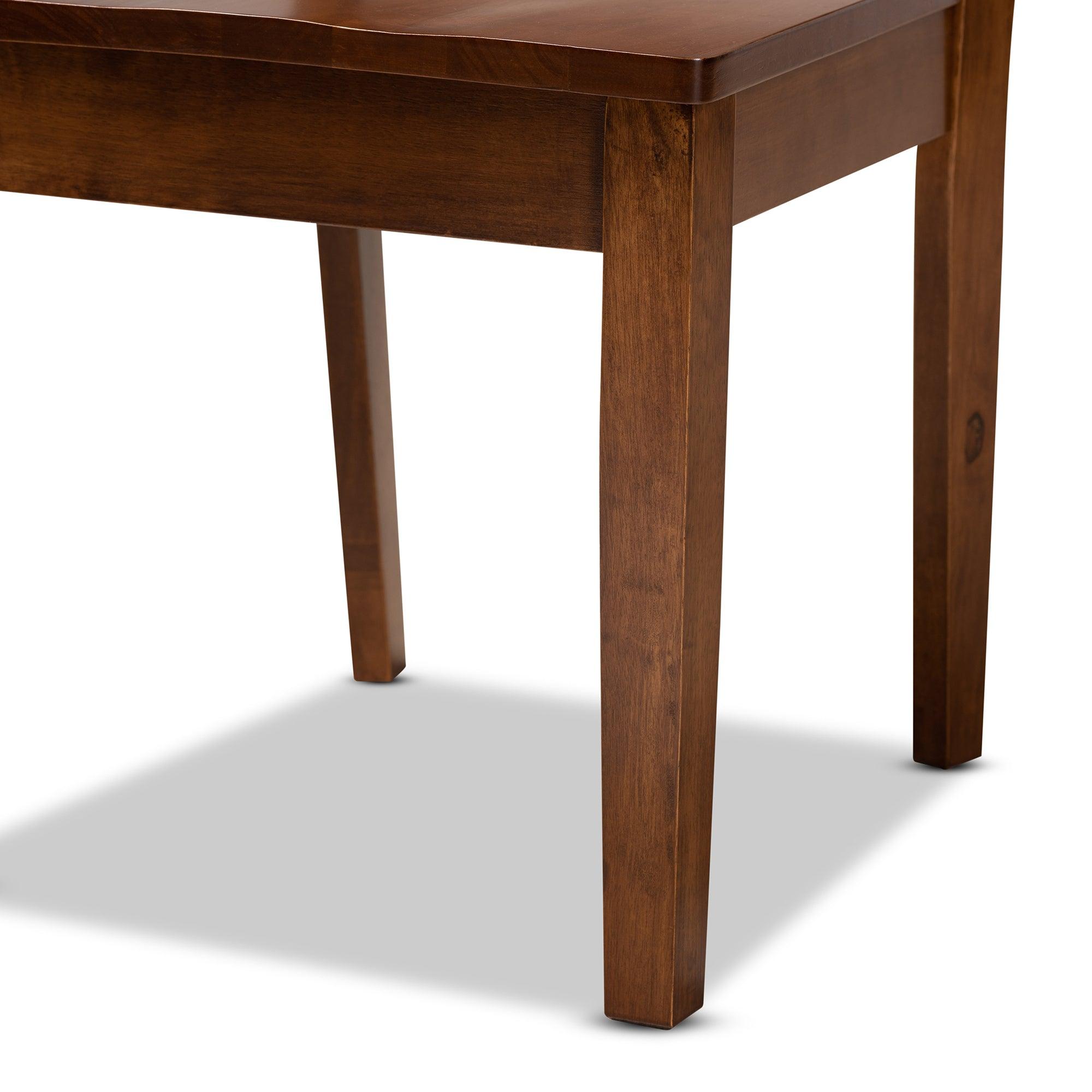 Brava Modern and Contemporary Finished Wood 5-Piece Dining Set
