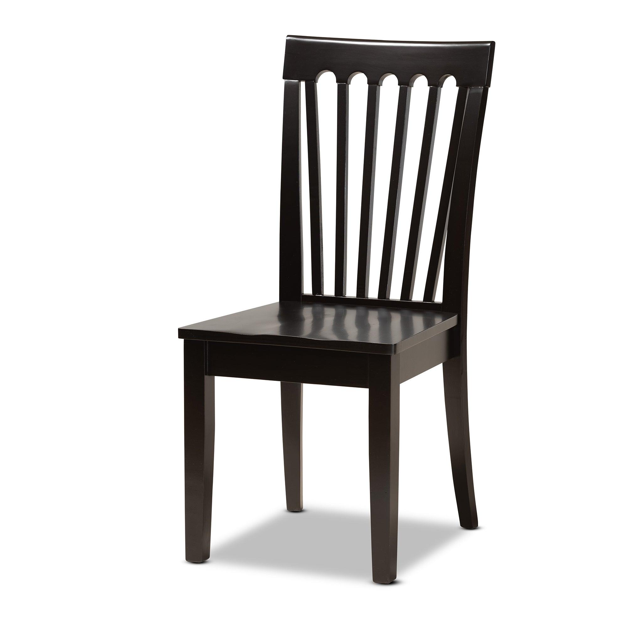 Sasa Modern and Contemporary Finished Wood 5-Piece Dining Set