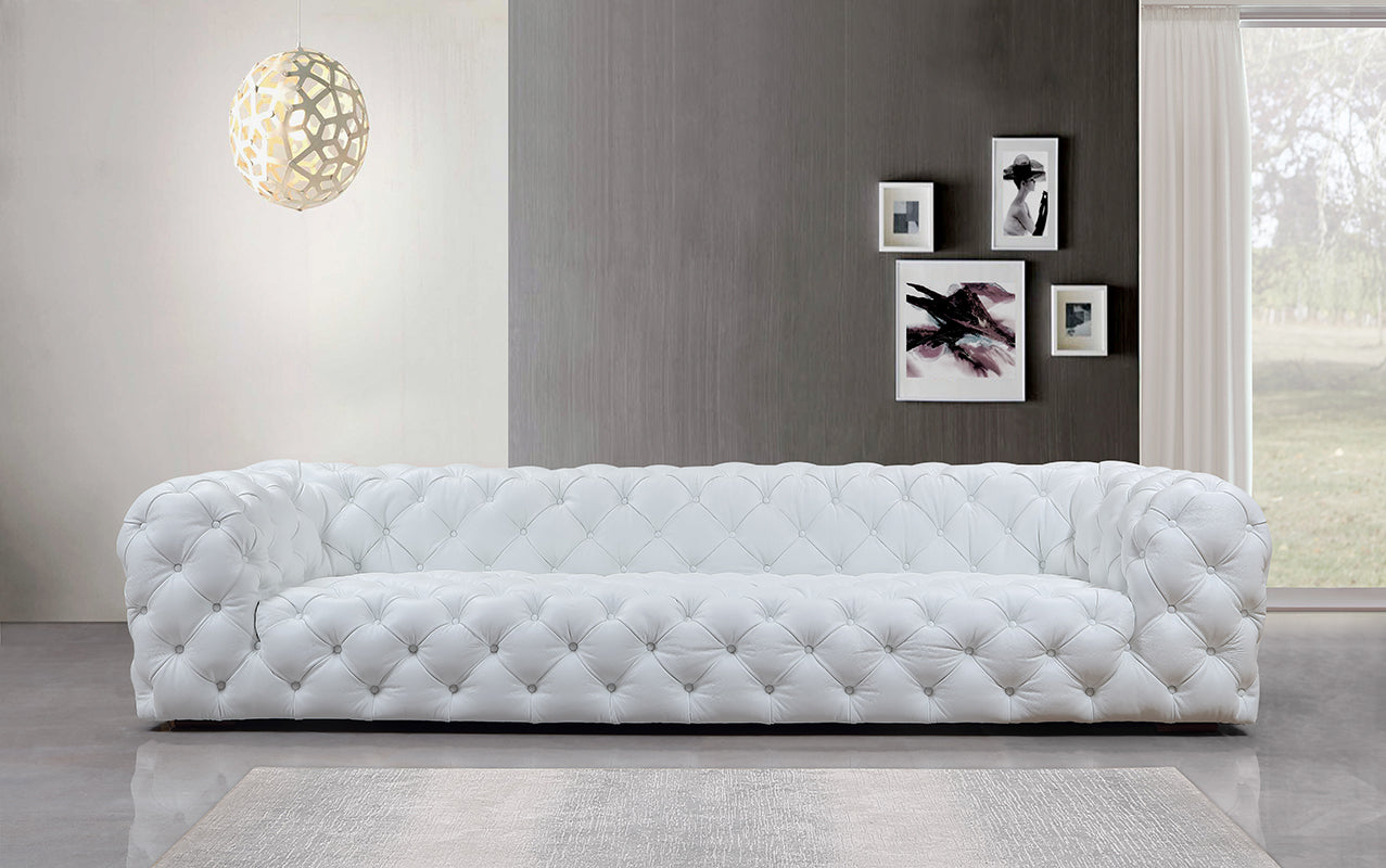 Dexter Transitional Italian Leather Sofa