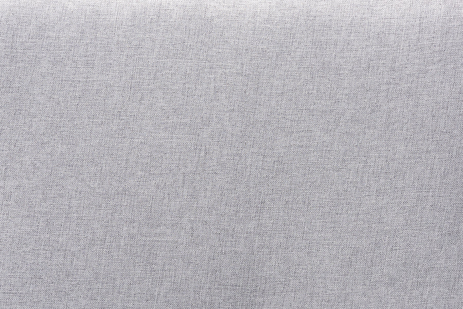 Abner Modern and Contemporary Transitional Fabric Upholstered and Finished Wood Headboard