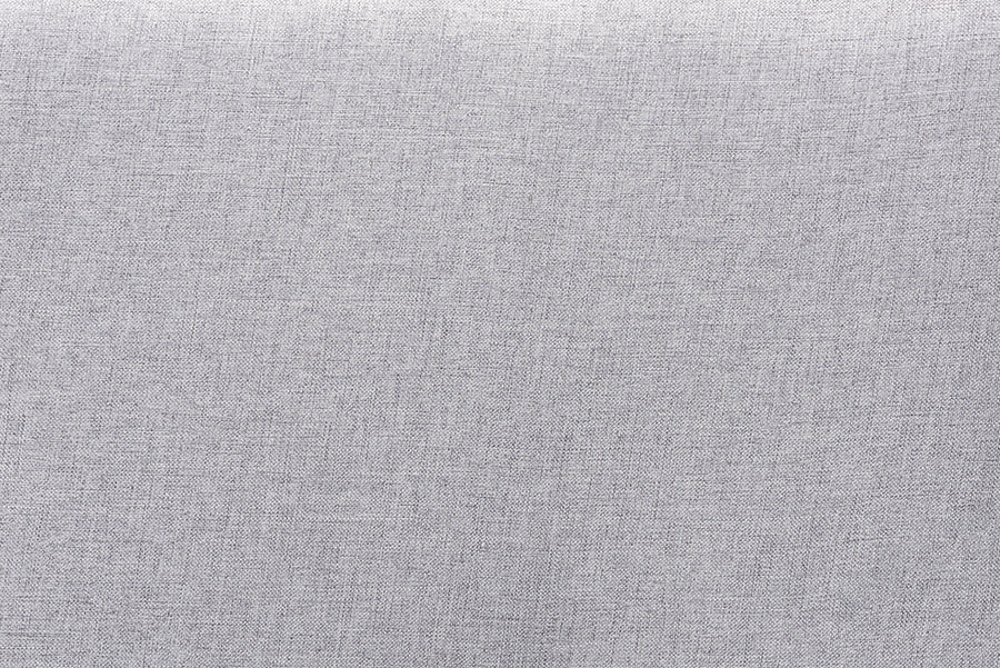 Abner Modern and Contemporary Transitional Fabric Upholstered and Finished Wood Headboard
