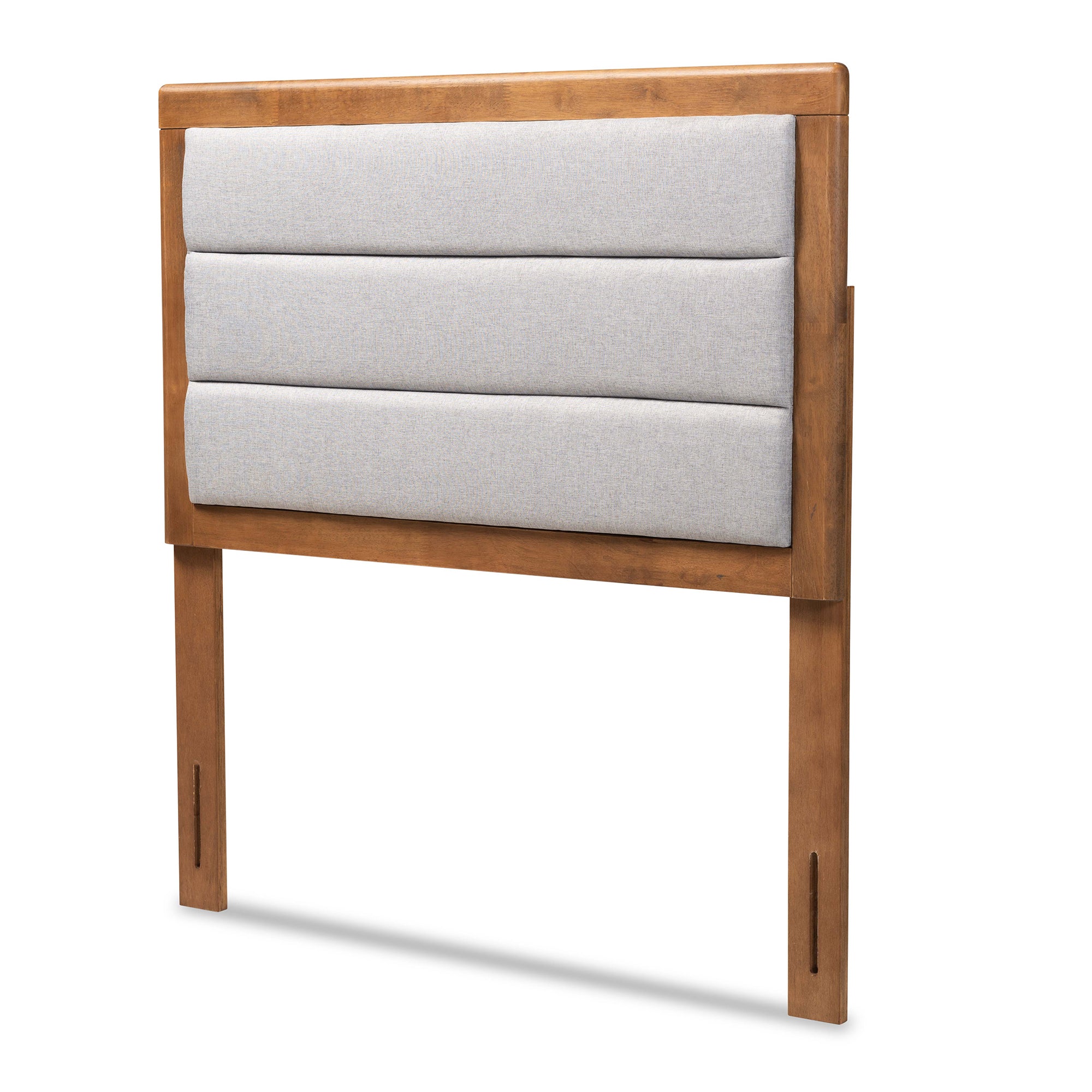 Dexter Modern and Contemporary Fabric Upholstered and Finished Wood Headboard