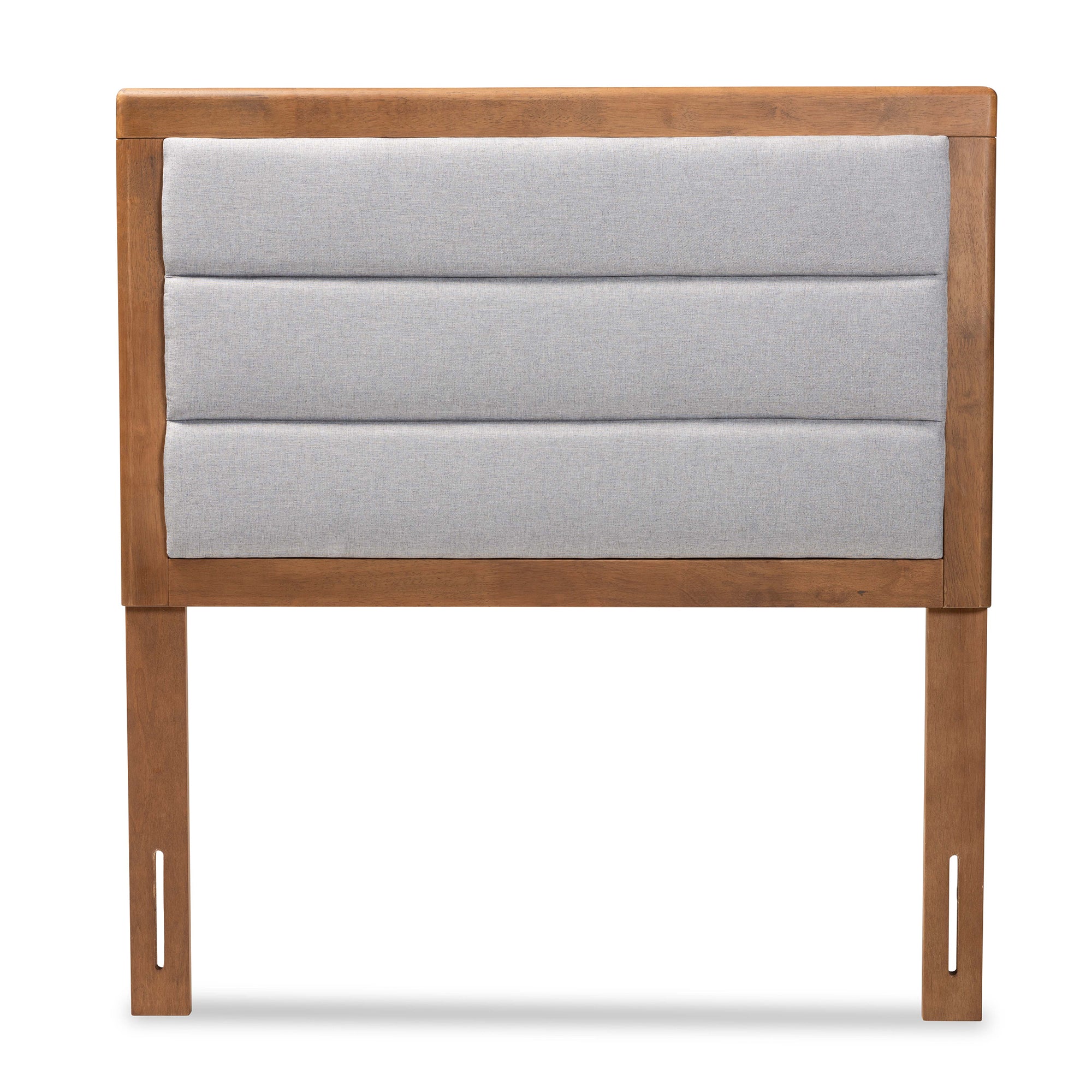 Dexter Modern and Contemporary Fabric Upholstered and Finished Wood Headboard