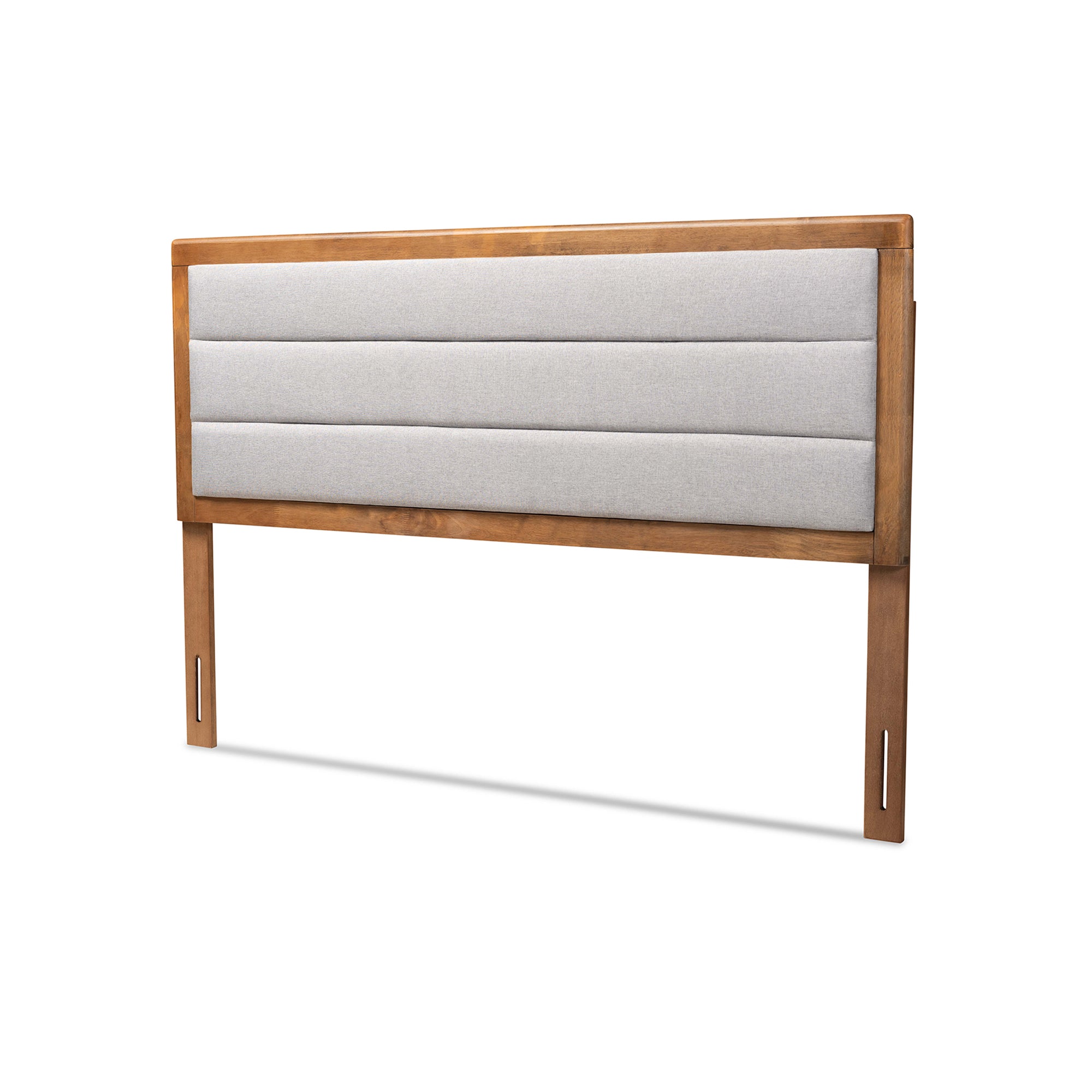 Dexter Modern and Contemporary Fabric Upholstered and Finished Wood Headboard