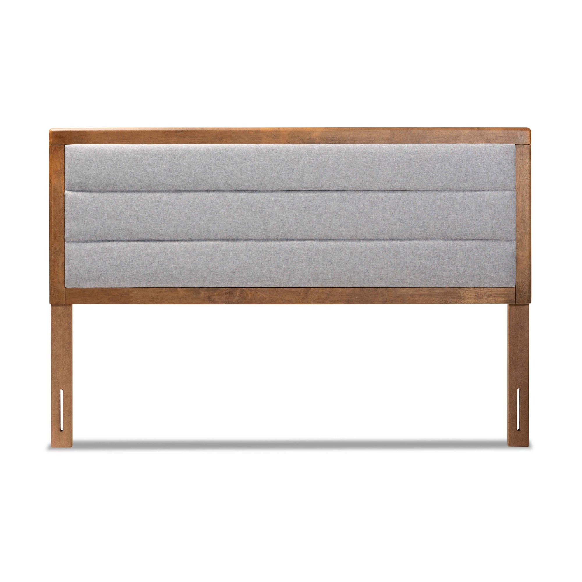 Dexter Modern and Contemporary Fabric Upholstered and Finished Wood Headboard