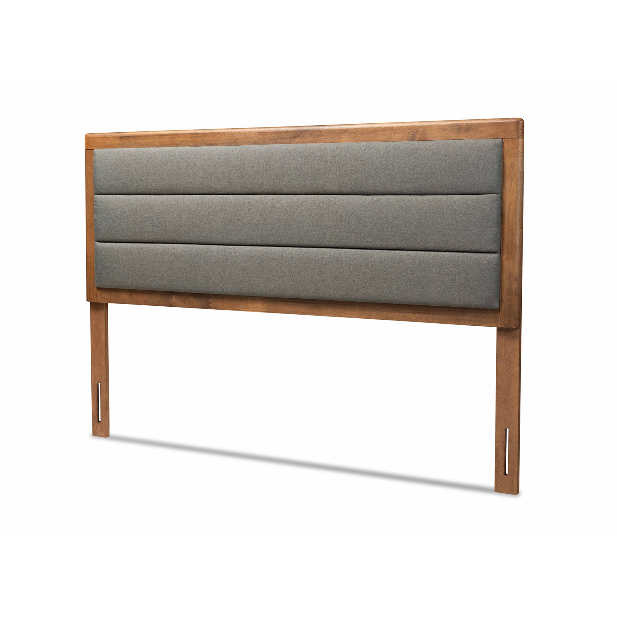 Dexter Modern and Contemporary Fabric Upholstered and Finished Wood Headboard