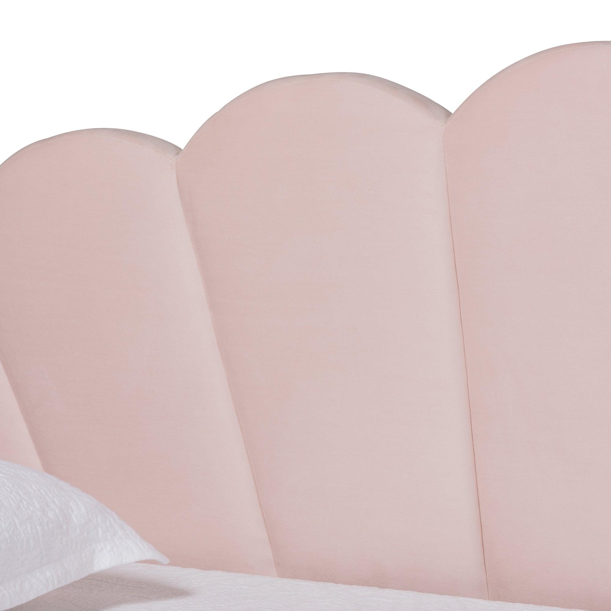 Timila Modern and Contemporary Light Velvet Fabric Upholstered Daybed