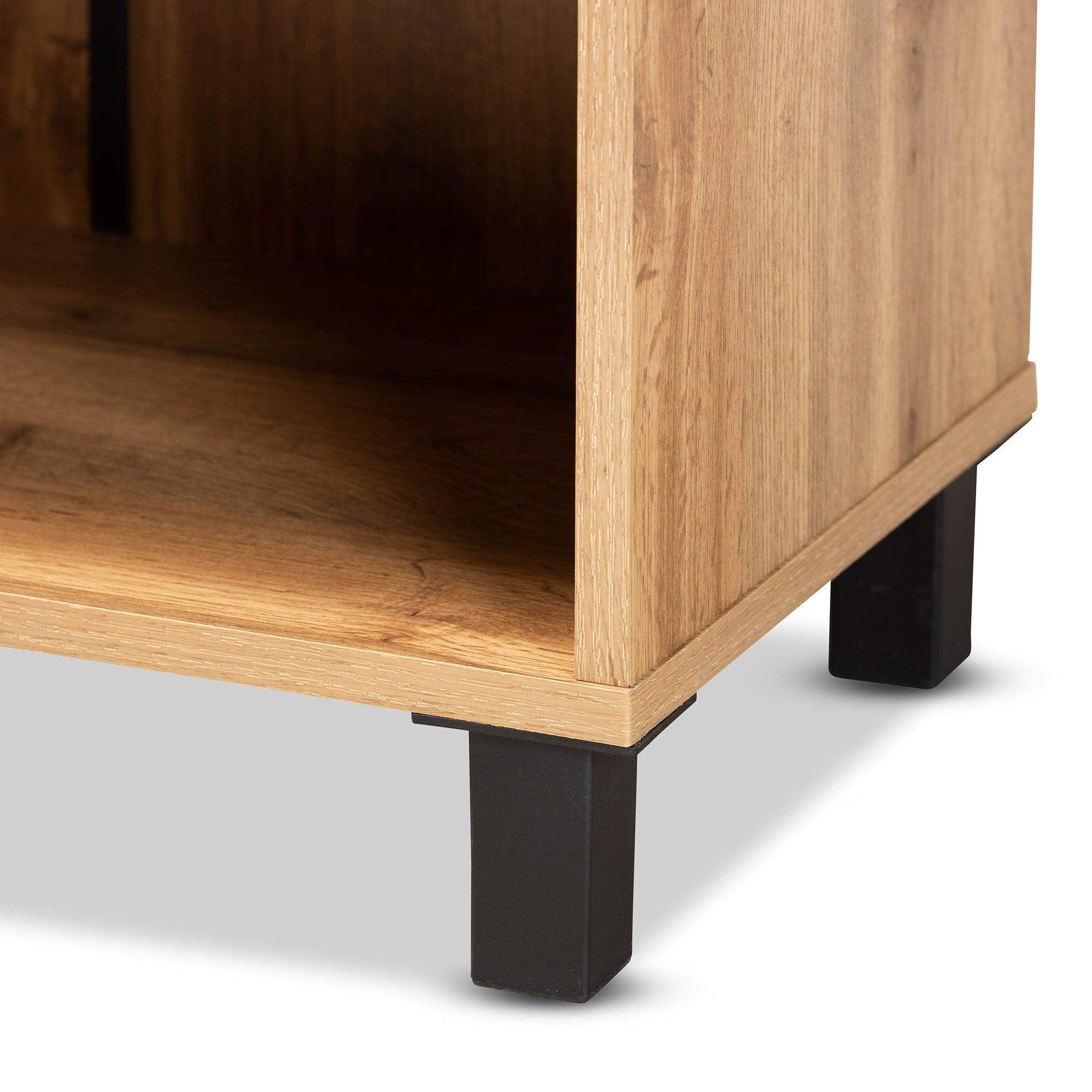 Rossin Modern and Contemporary Finished Wood 2-Door Entryway Shoe Storage Cabinet