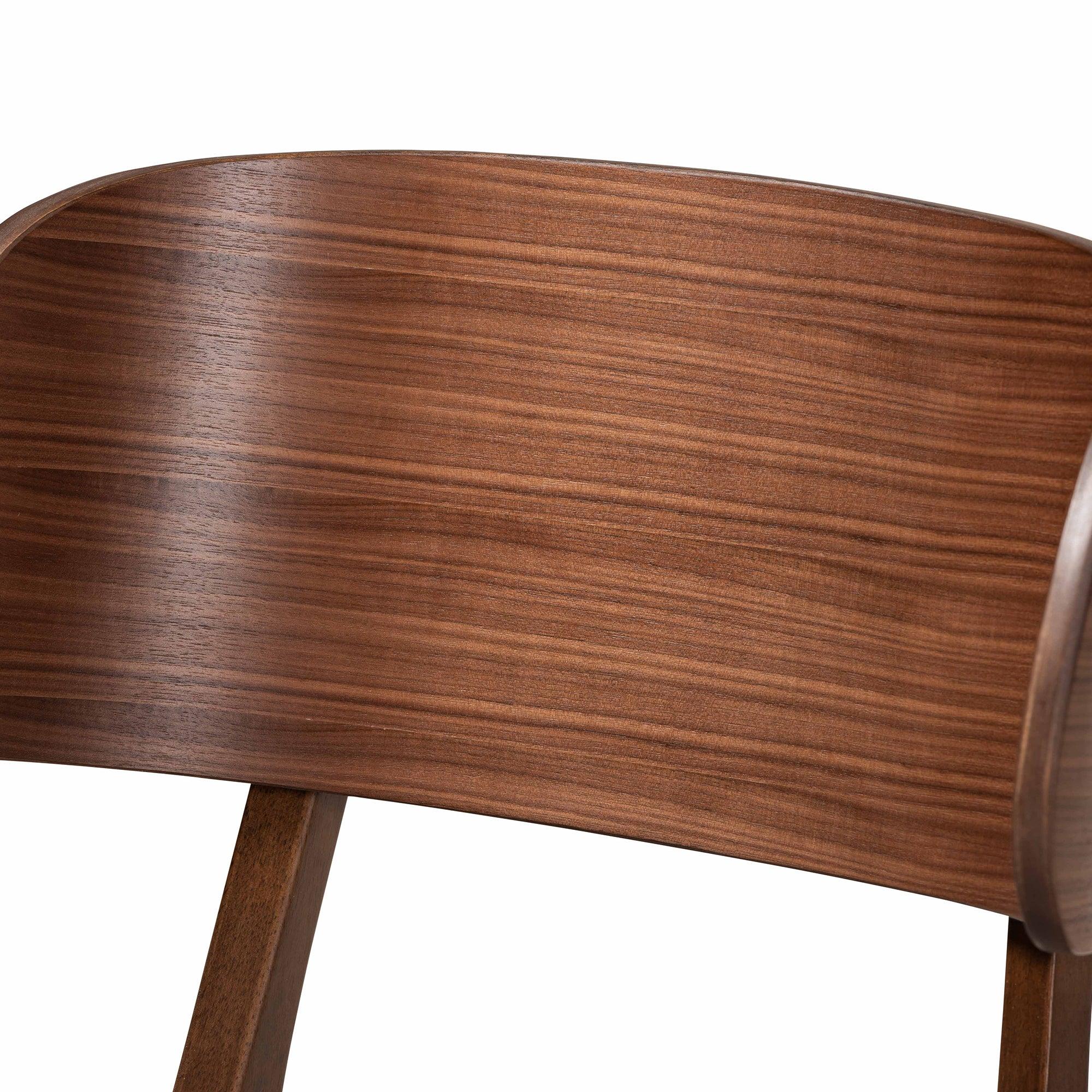 Alston Mid-Century Modern Fabric Upholstered and Finished Wood 5-Piece Dining Set