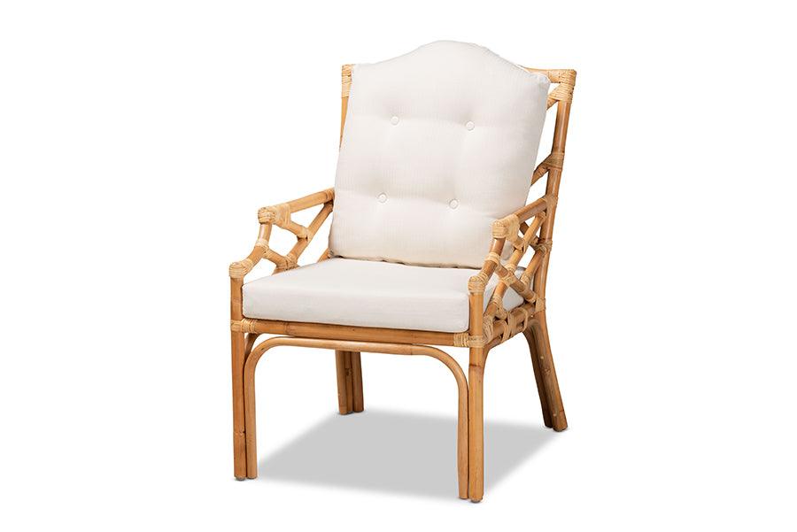 Bali & Pari Sonia Modern and Contemporary Finished Rattan Armchair