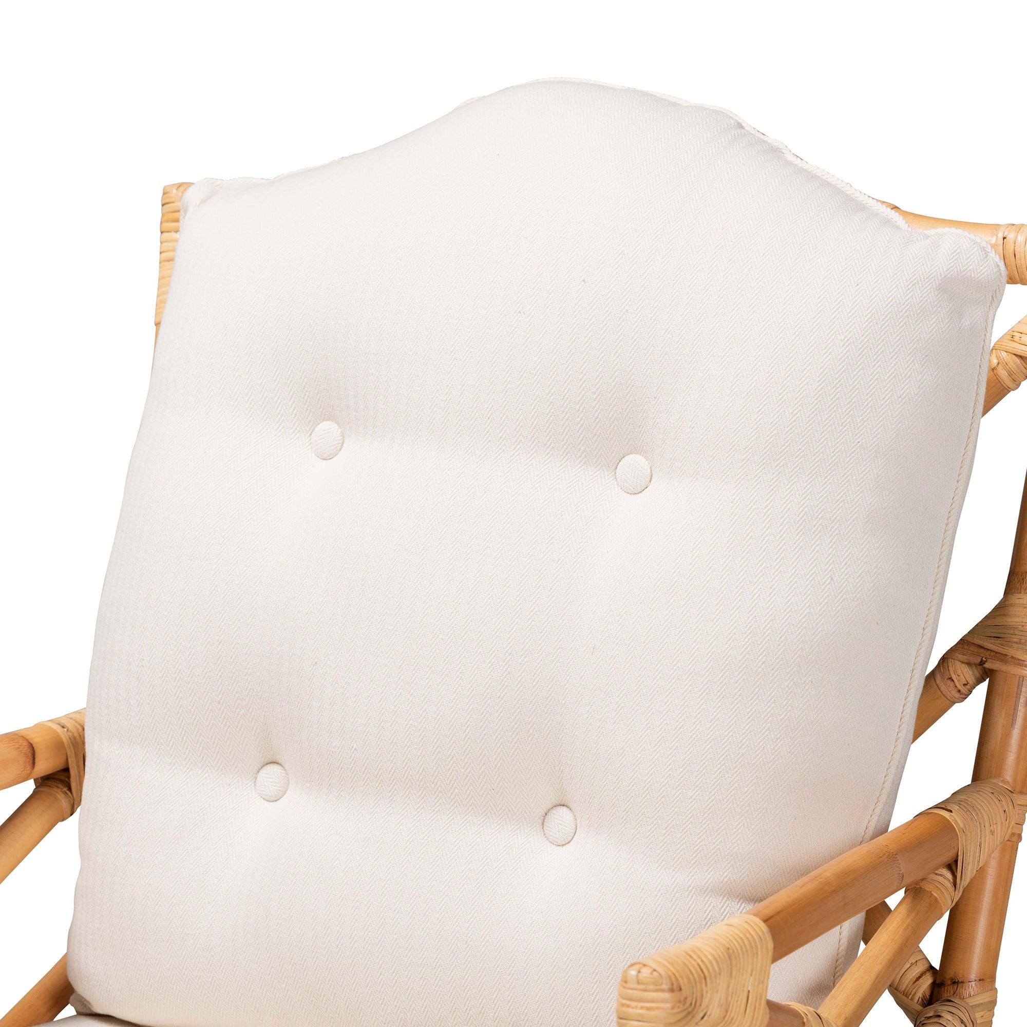 Bali & Pari Sonia Modern and Contemporary Finished Rattan Armchair