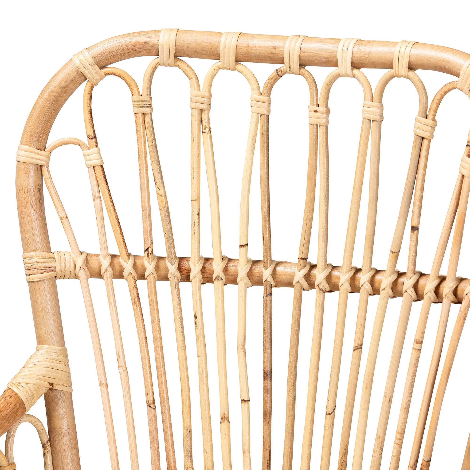 Bali & Pari Aya Modern and Contemporary Finished Rattan Armchair