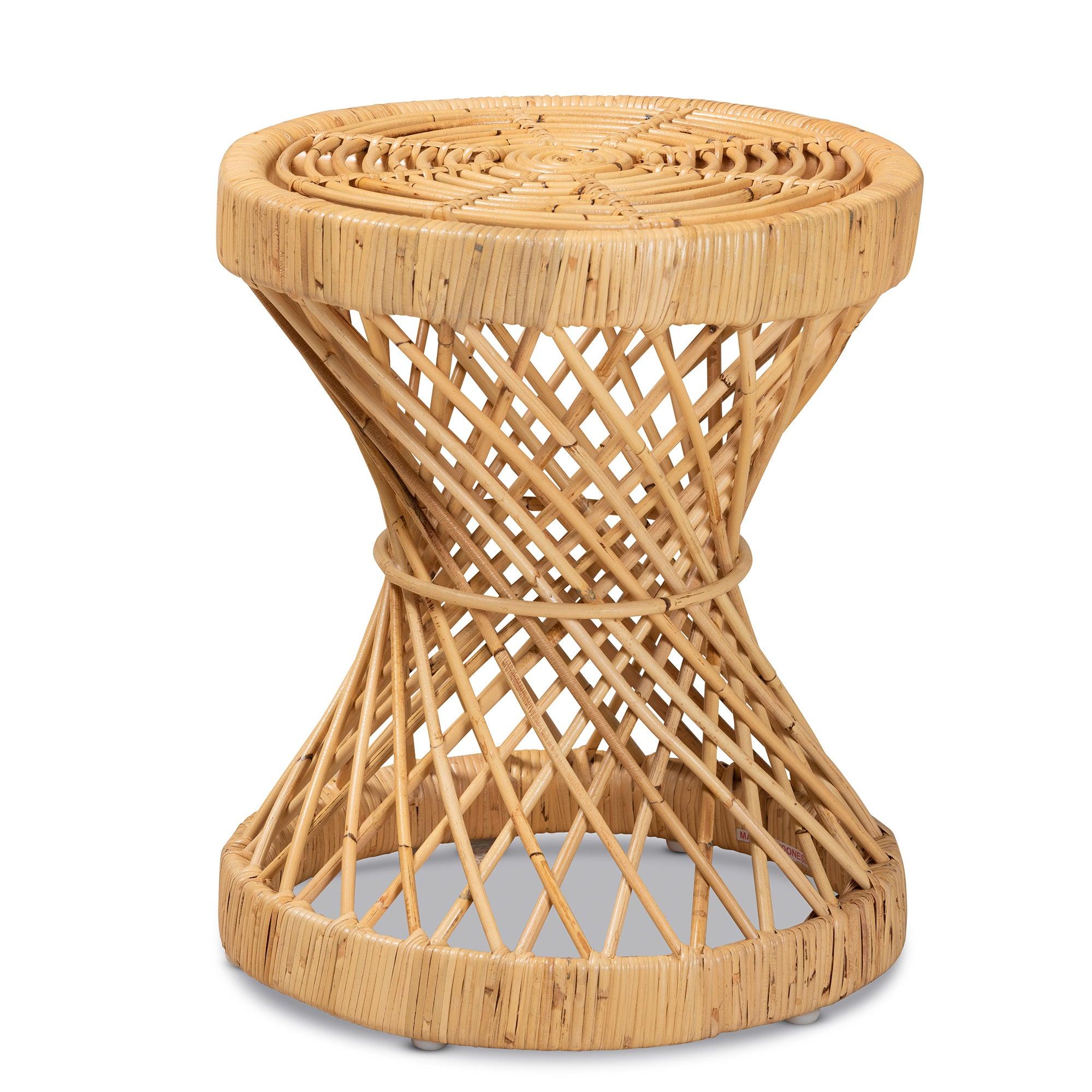 Bali & Pari Seville Modern and Contemporary Finished Rattan End Table