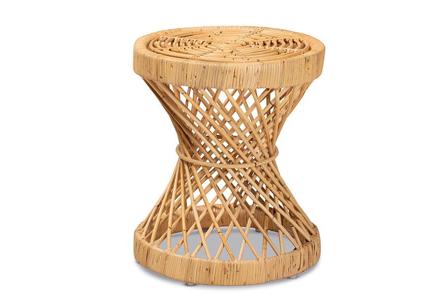 Bali & Pari Seville Modern and Contemporary Finished Rattan End Table