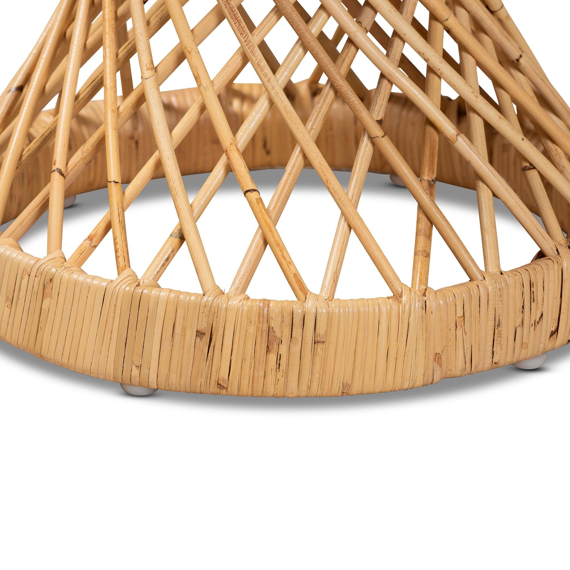 Bali & Pari Seville Modern and Contemporary Finished Rattan End Table