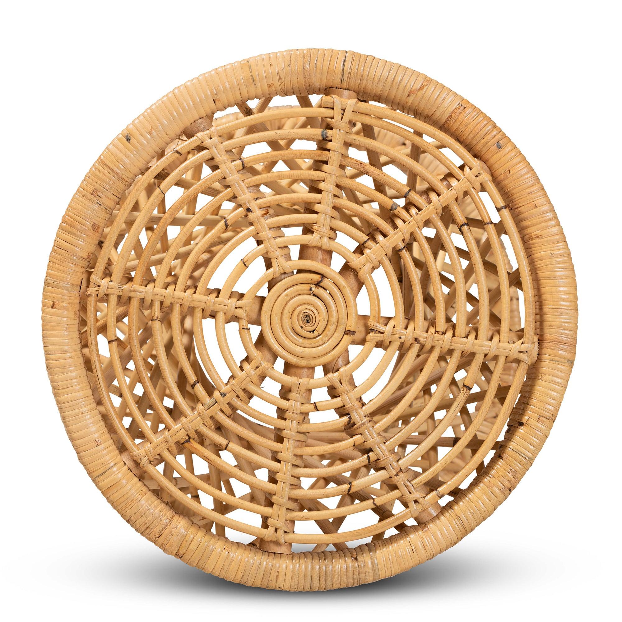 Bali & Pari Seville Modern and Contemporary Finished Rattan End Table
