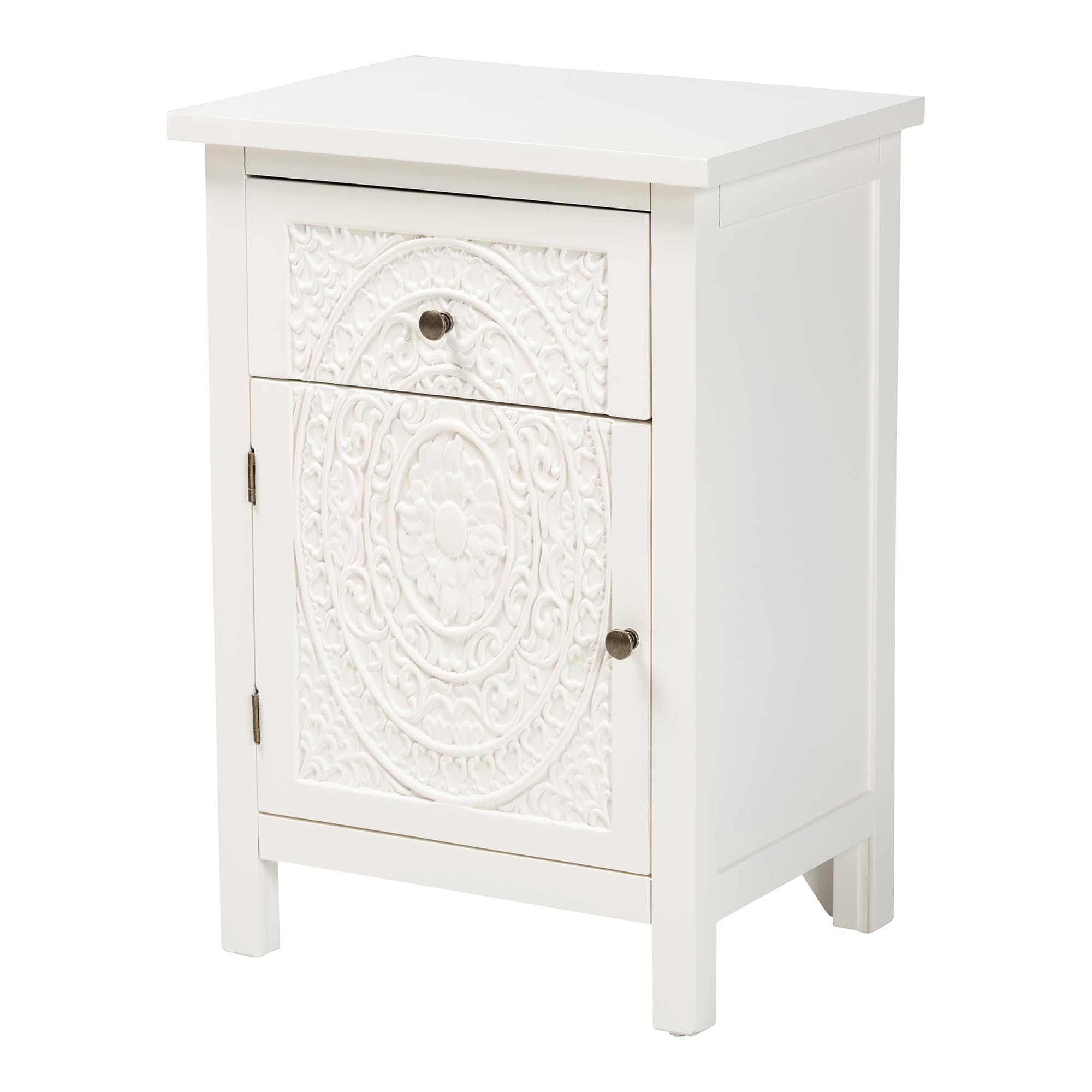 Lambert Classic and Traditional Finished Wood 1-Drawer End Table