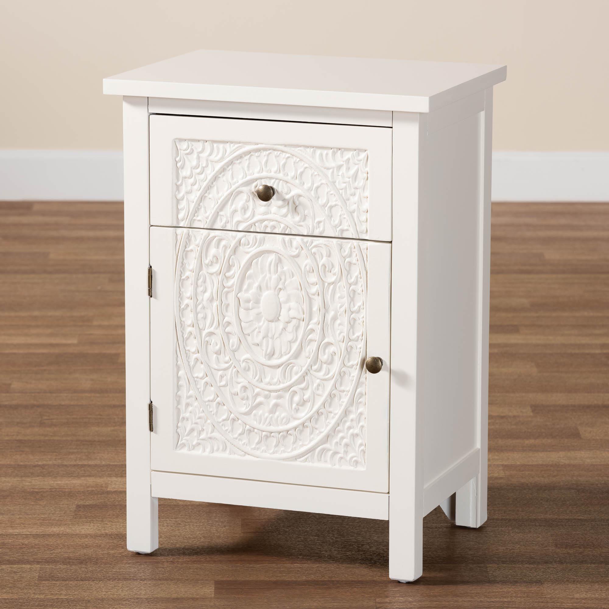 Lambert Classic and Traditional Finished Wood 1-Drawer End Table