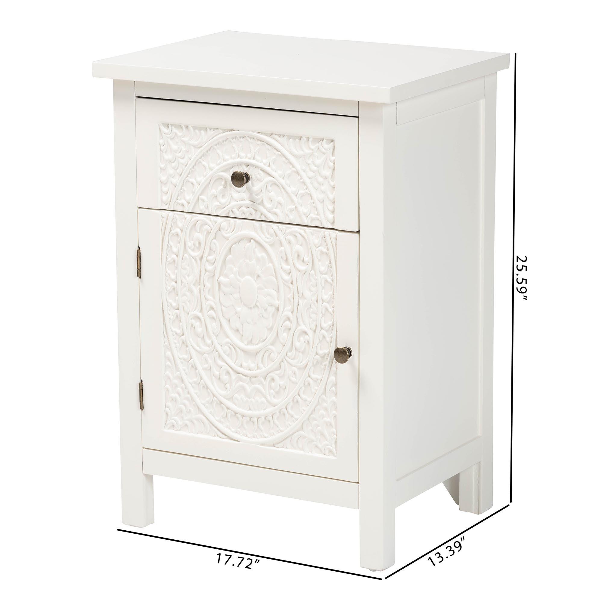 Lambert Classic and Traditional Finished Wood 1-Drawer End Table