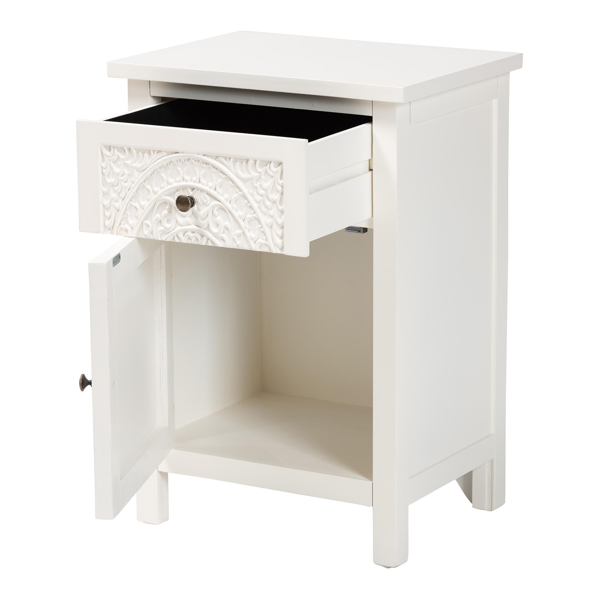 Lambert Classic and Traditional Finished Wood 1-Drawer End Table