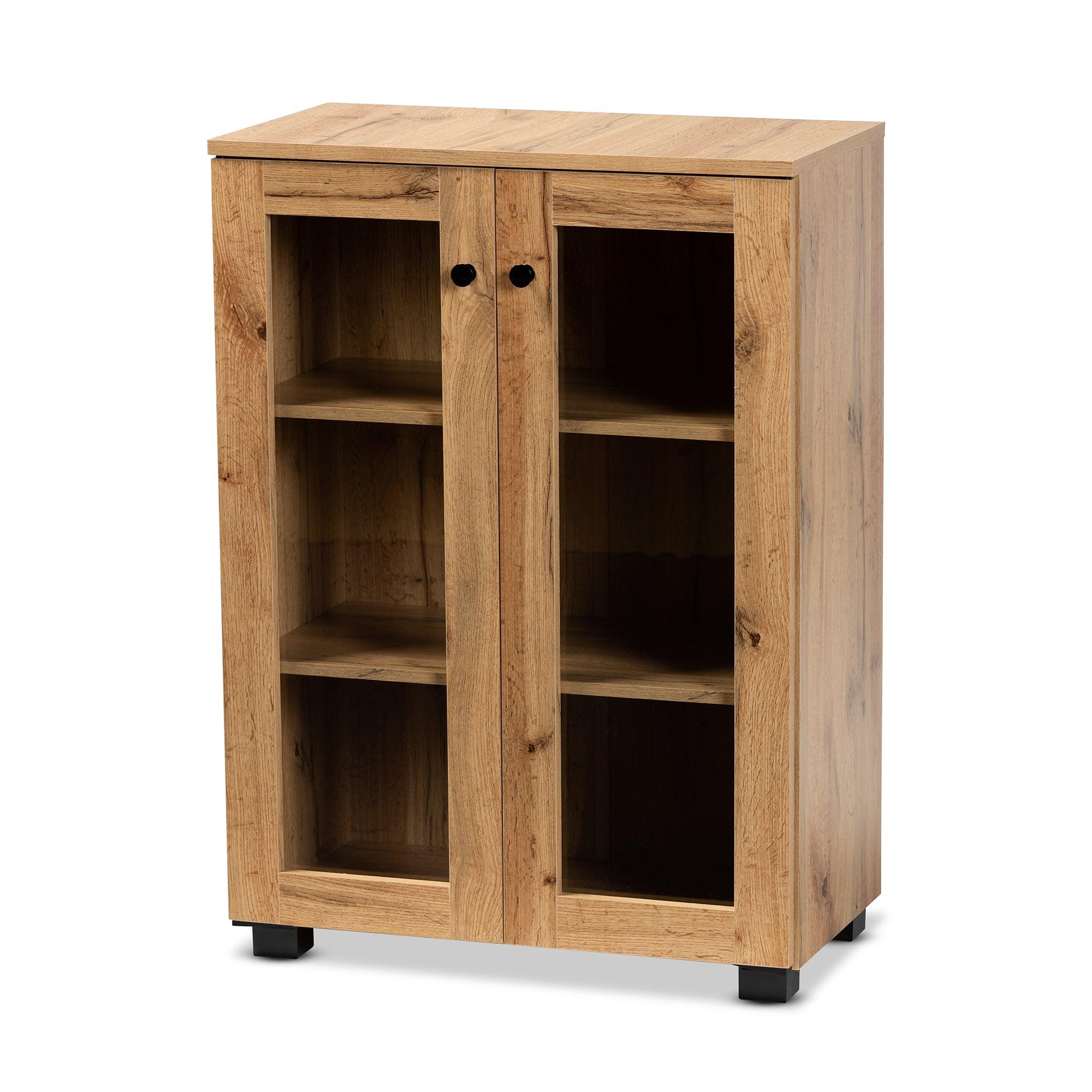 Mason Modern and Contemporary Finished Wood 2-Door Storage Cabinet