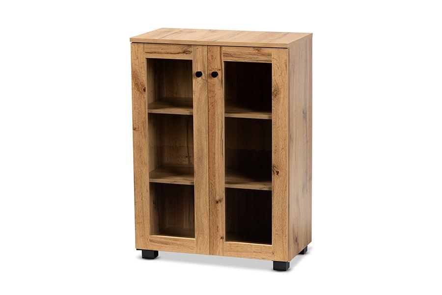Mason Modern and Contemporary Finished Wood 2-Door Storage Cabinet