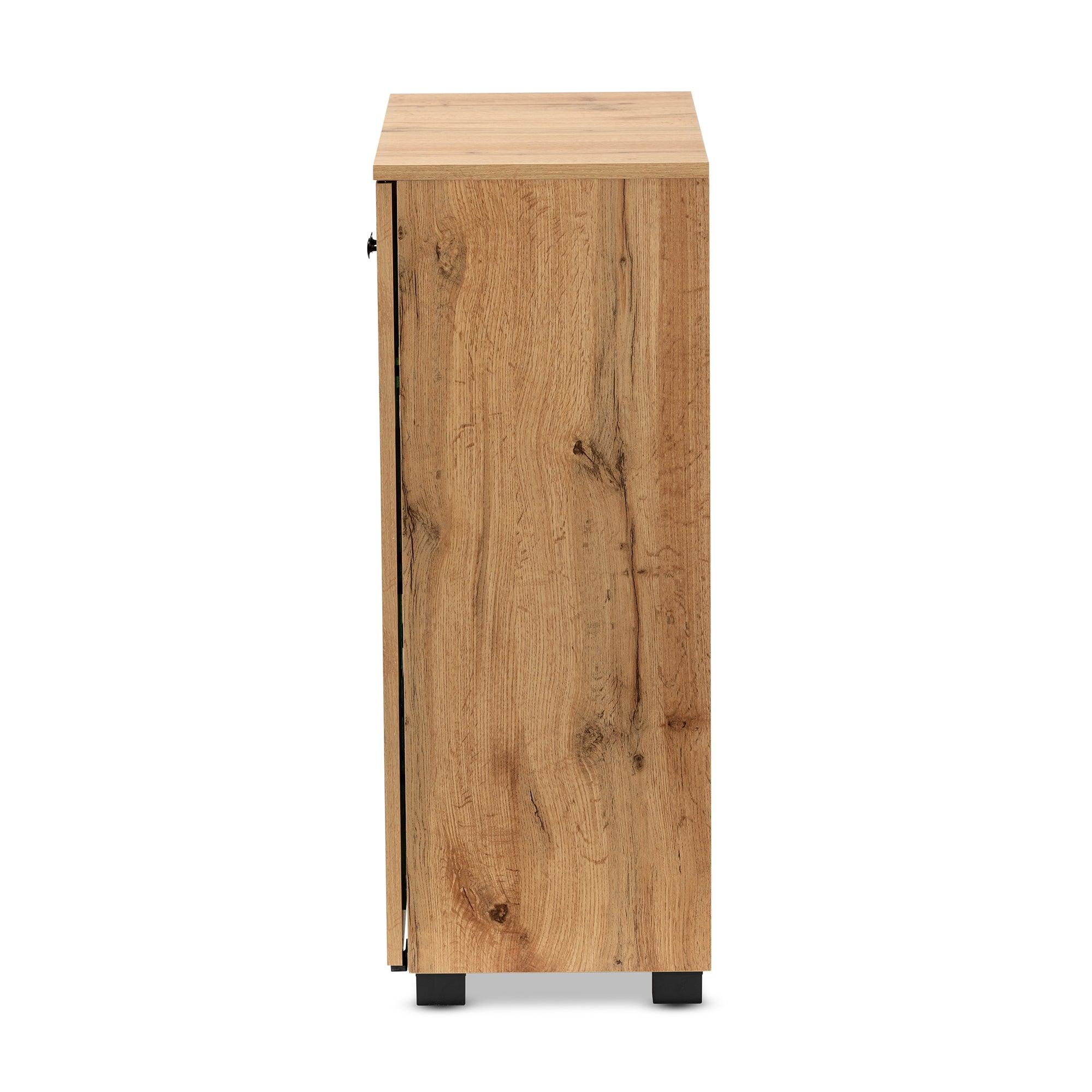 Mason Modern and Contemporary Finished Wood 2-Door Storage Cabinet
