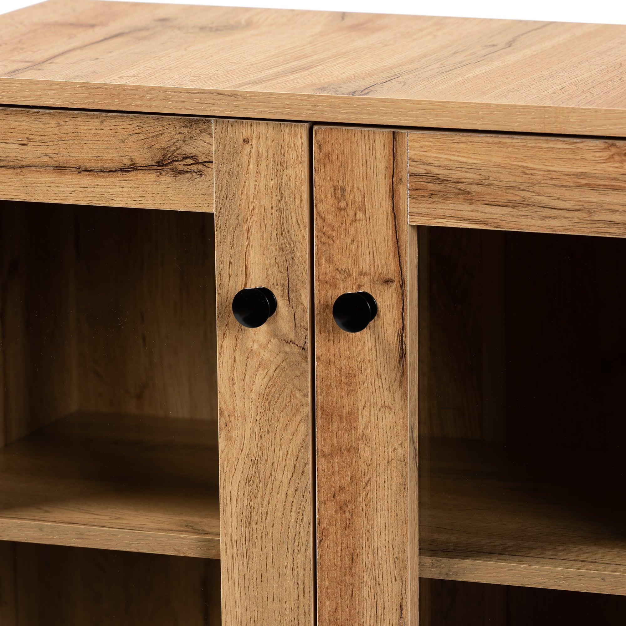 Mason Modern and Contemporary Finished Wood 2-Door Storage Cabinet