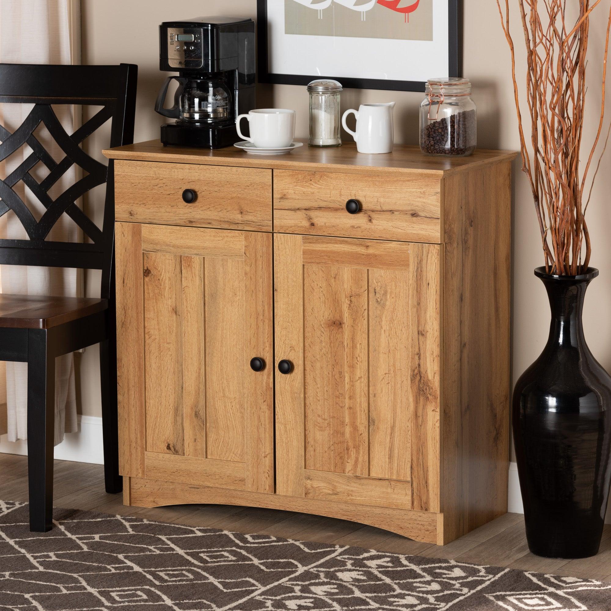 Lauren Modern and Contemporary Finished Wood 2-Door Buffet