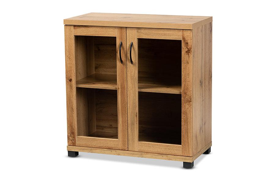 Zentra Modern and Contemporary Finished Wood 2-Door Storage Cabinet